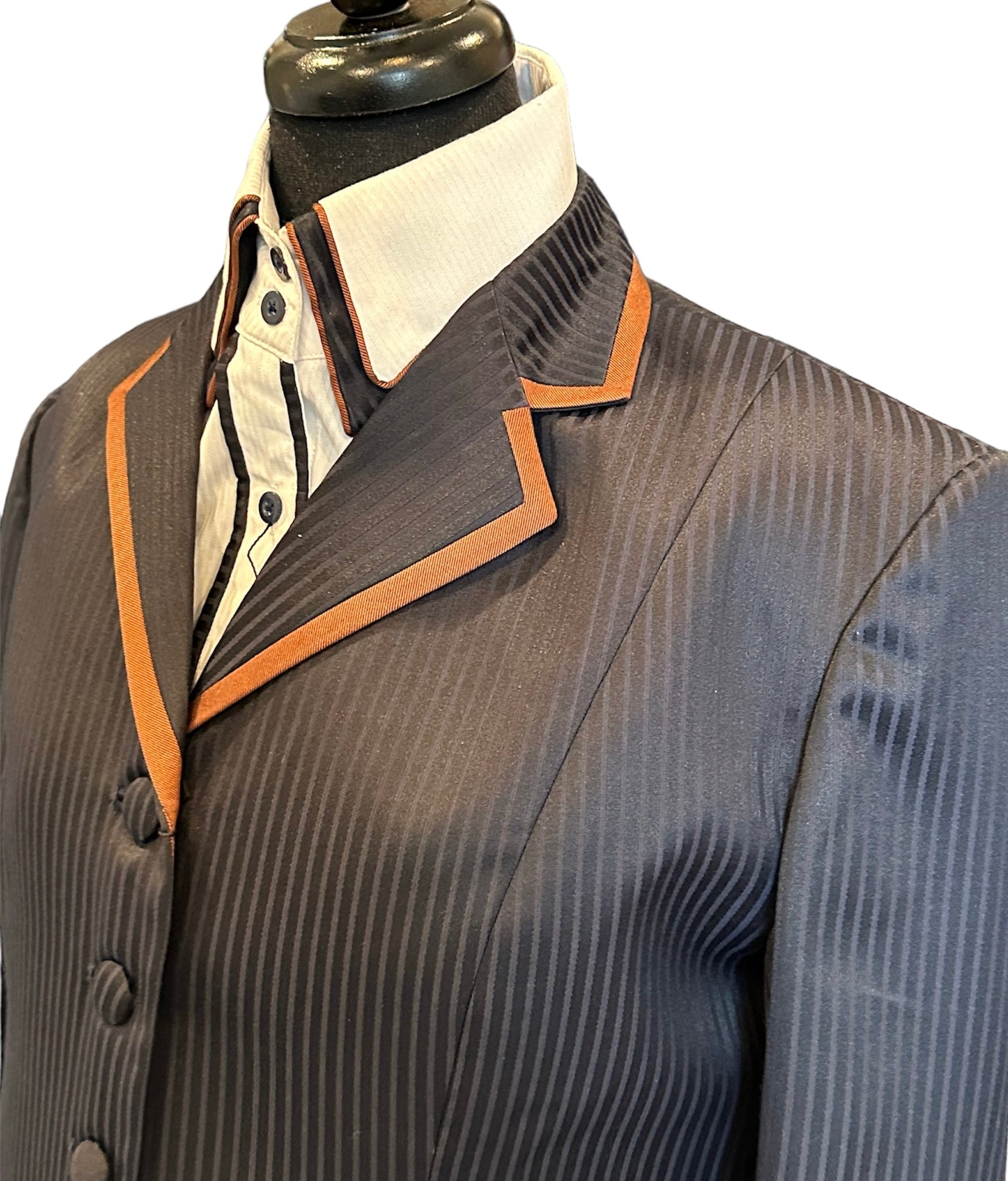 Showmanship Suit Fabric Code HR0105 Navy Self Stripe “Set”