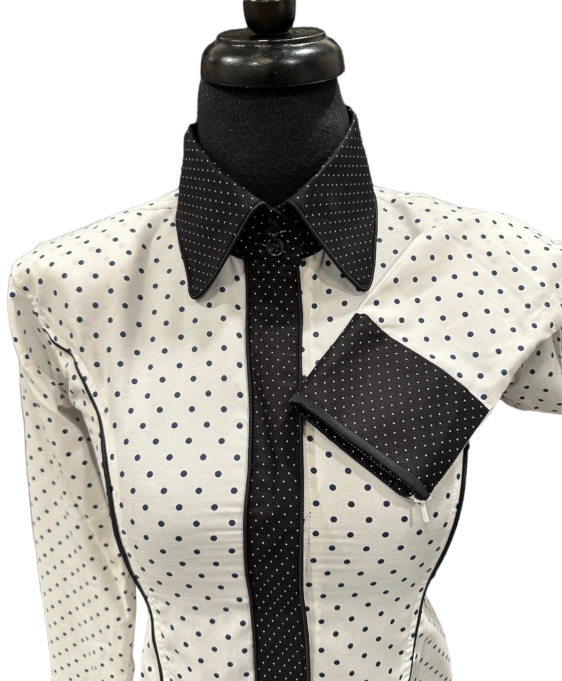 Western Hidden Zipper Shirt “Dot”