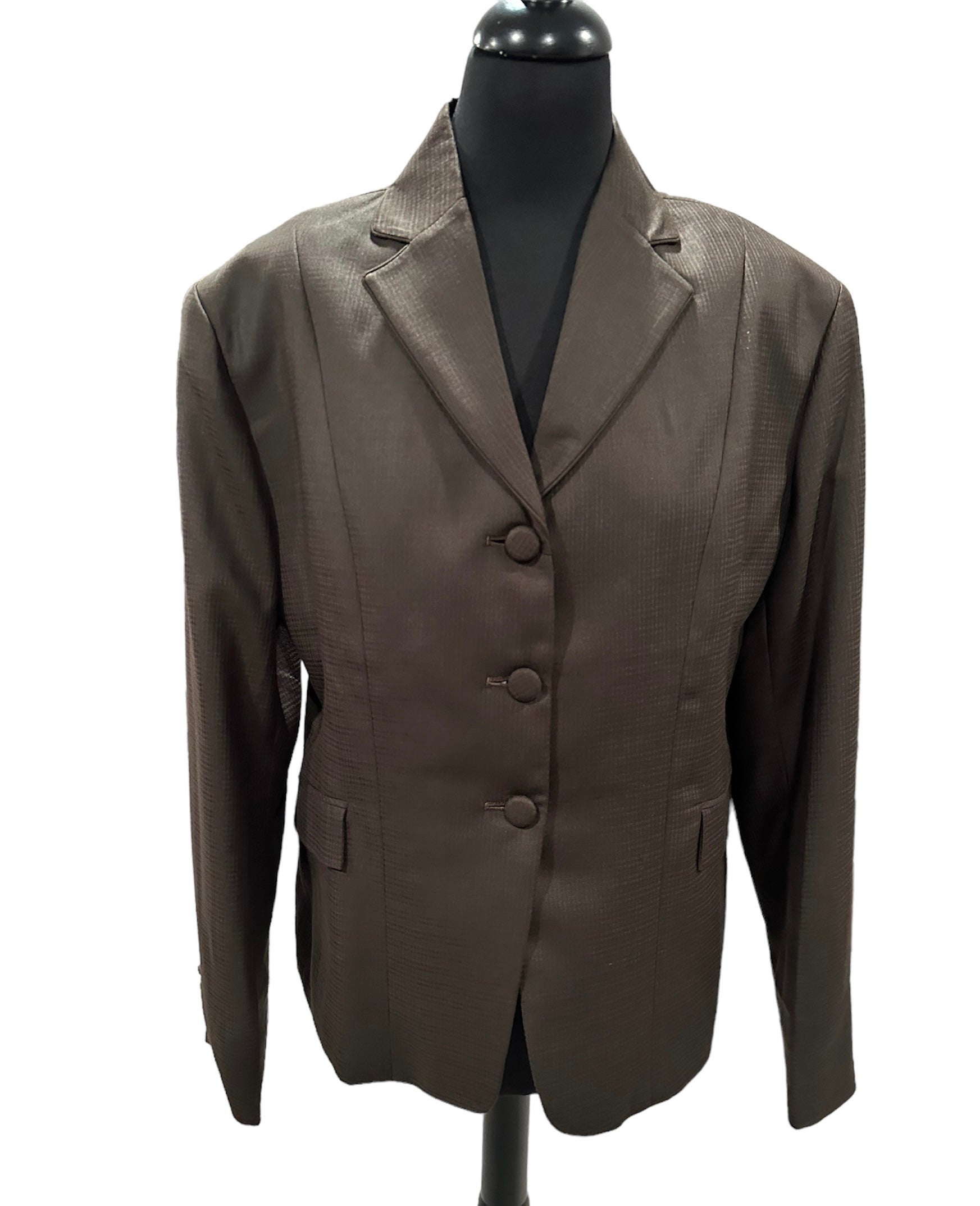 English Show Coat Brown Self Print Fabric Code R327