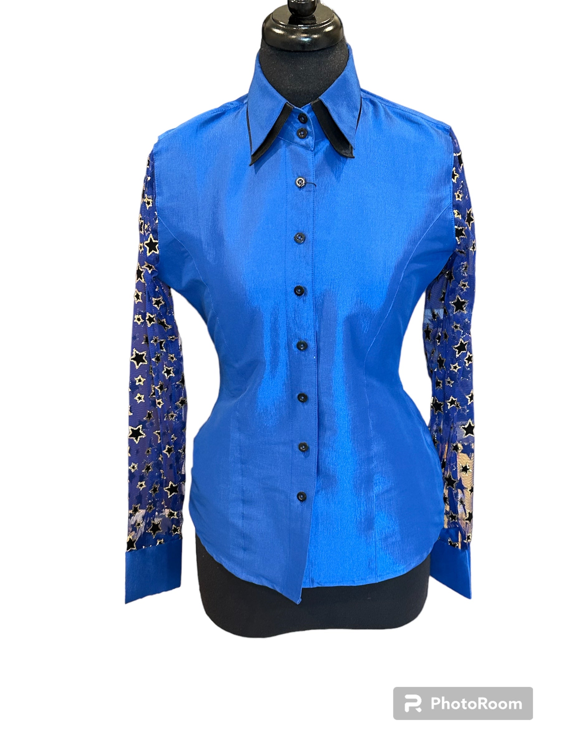 Stretch Taffeta Western Button Up