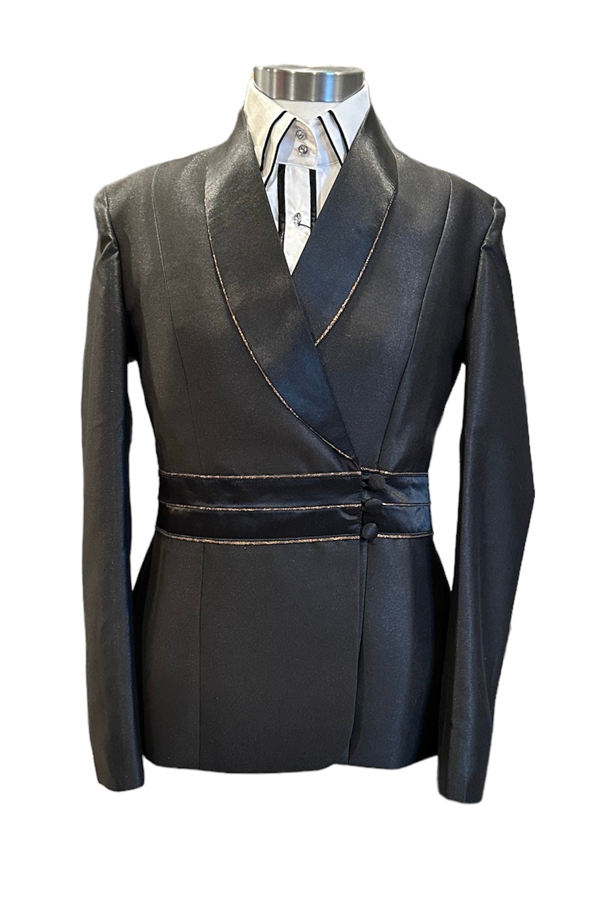 Western Showmanship Suit Black with bronze accents