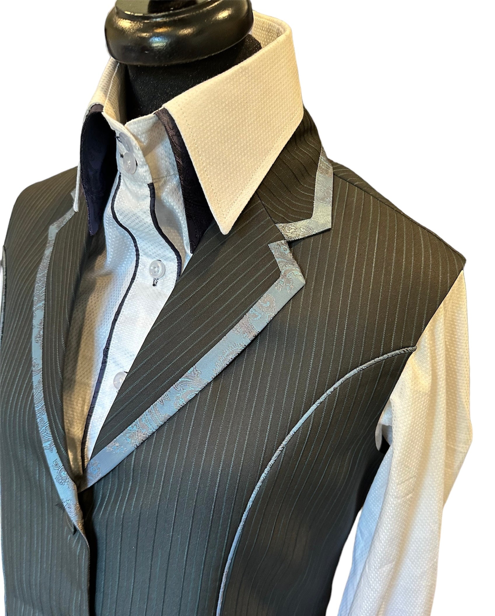 Western Vest Black Stripe
