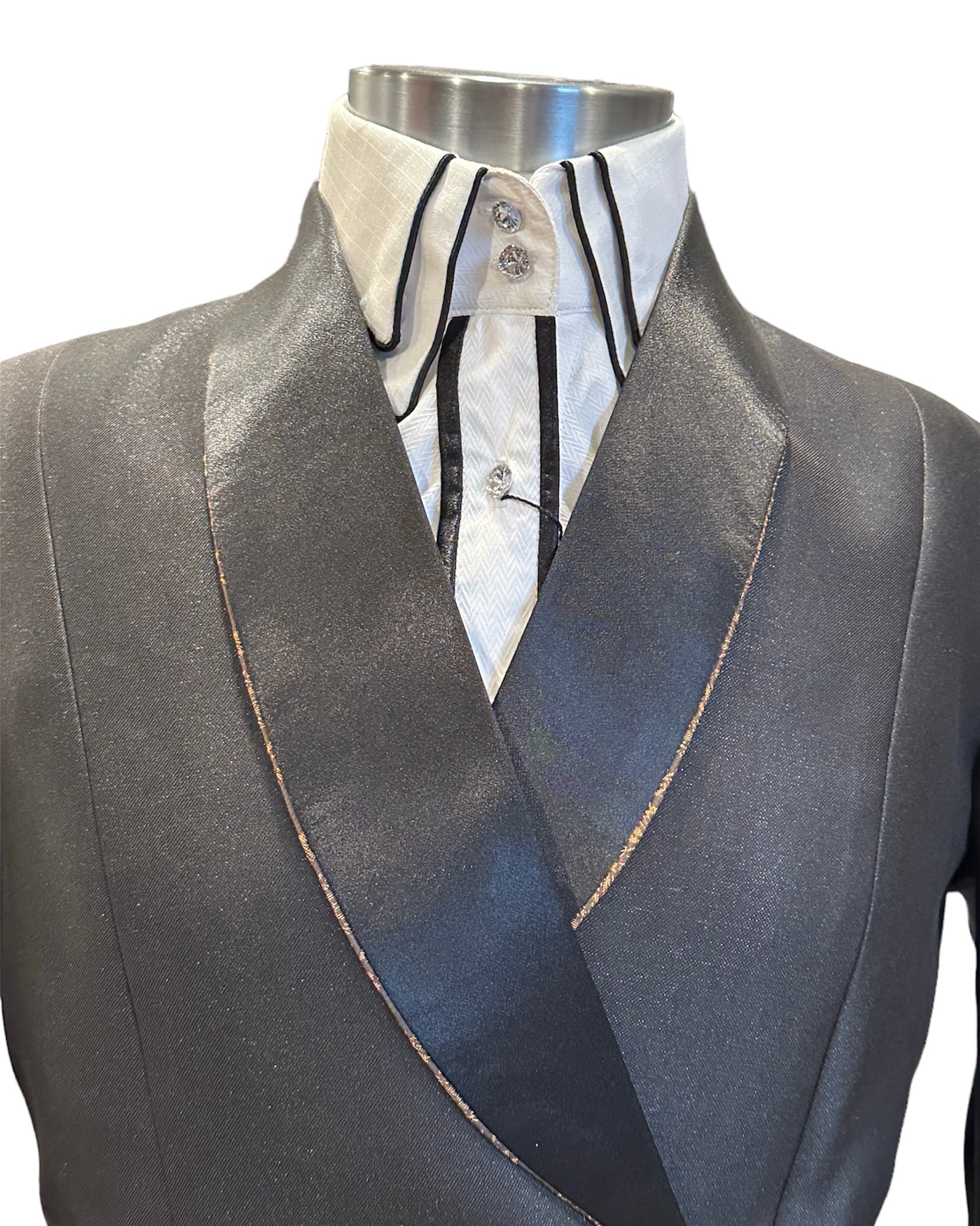 Western Showmanship Suit Black with bronze accents