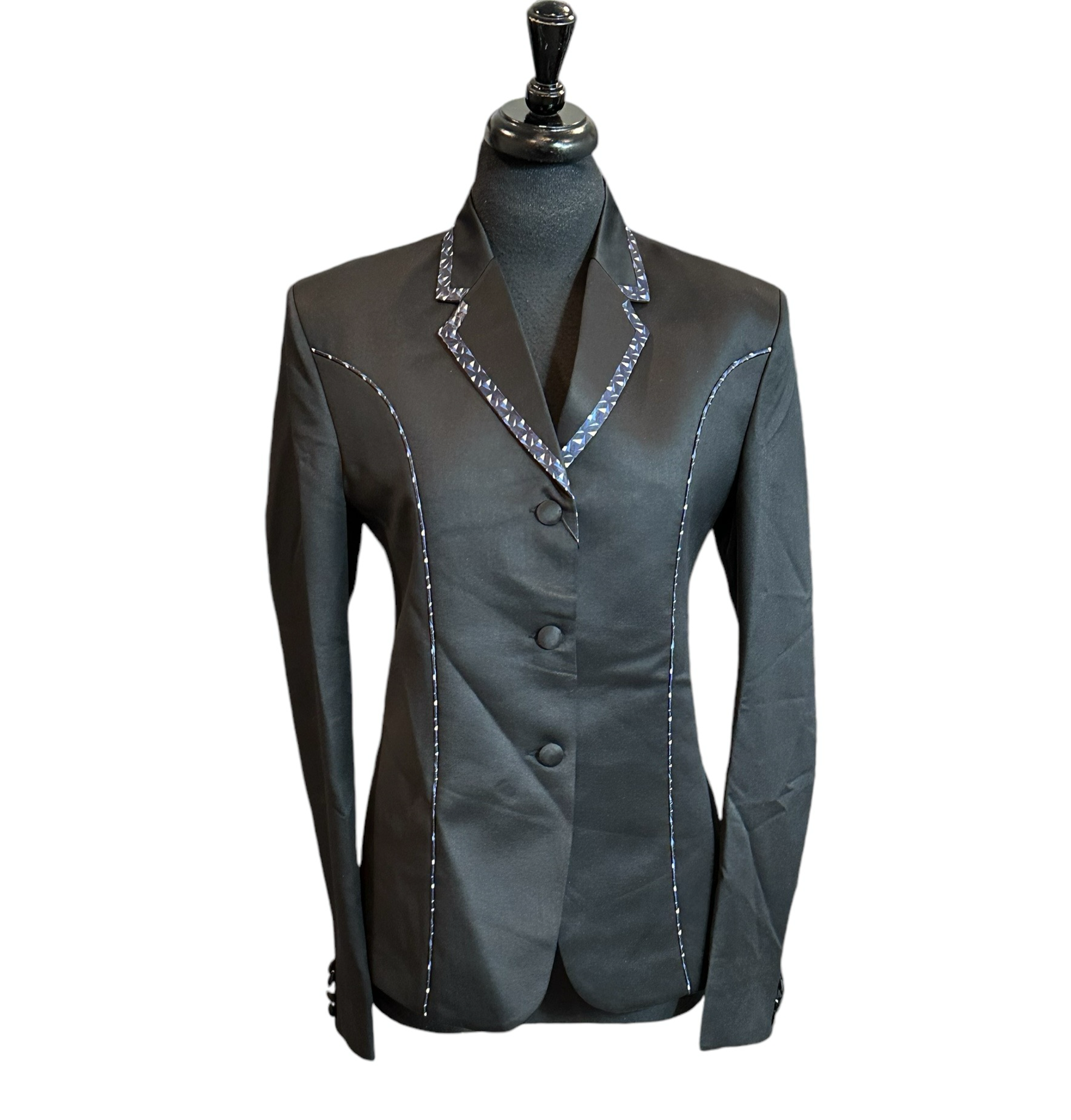 Showmanship Suit Black with Geo Shape Trim