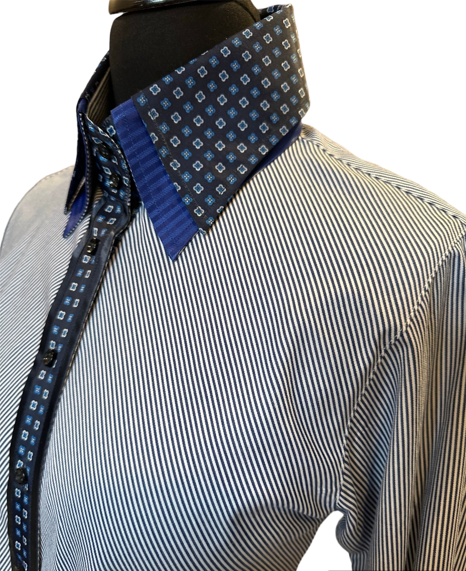 Western Button Up Stripe and Floral Print