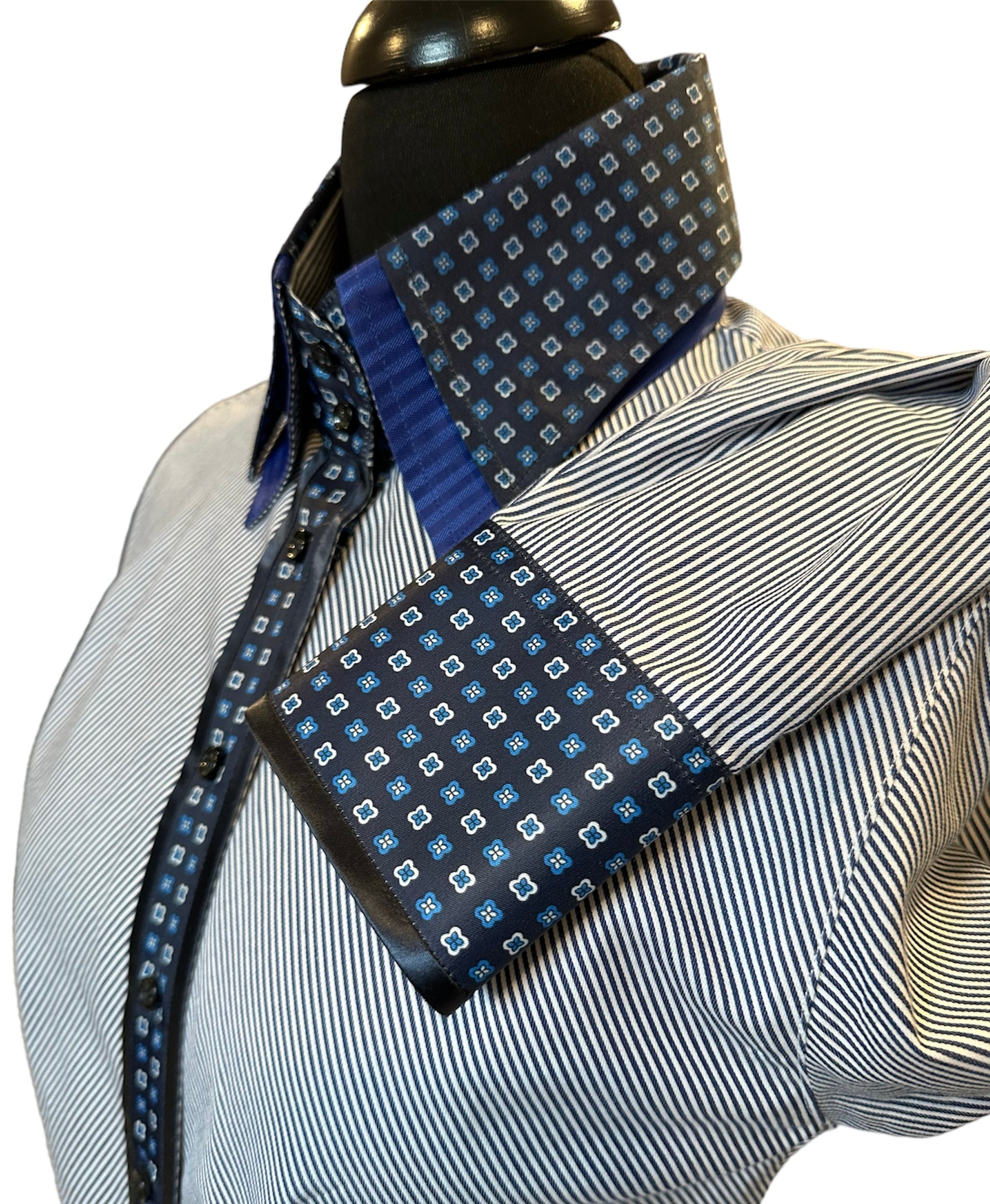 Western Button Up Stripe and Floral Print