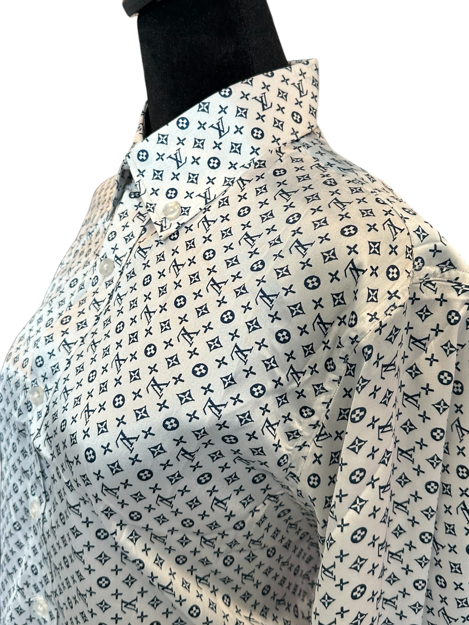 Western Button Up Satin LV PLUS SIZE