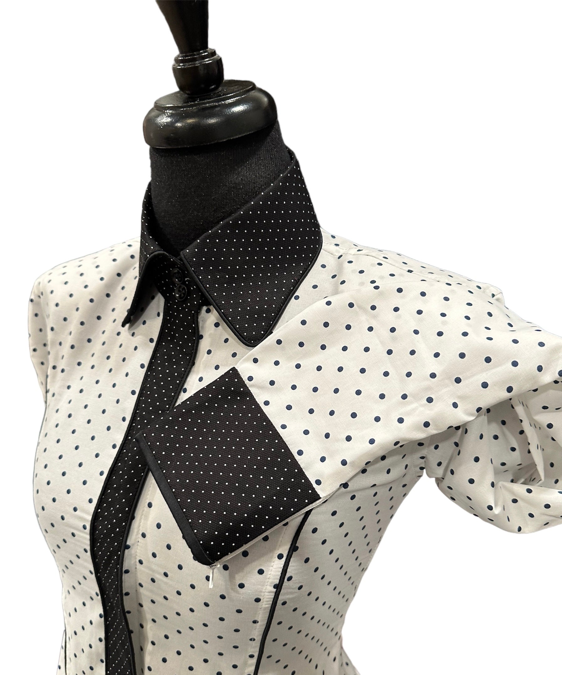 Western Hidden Zipper Shirt “Dot”