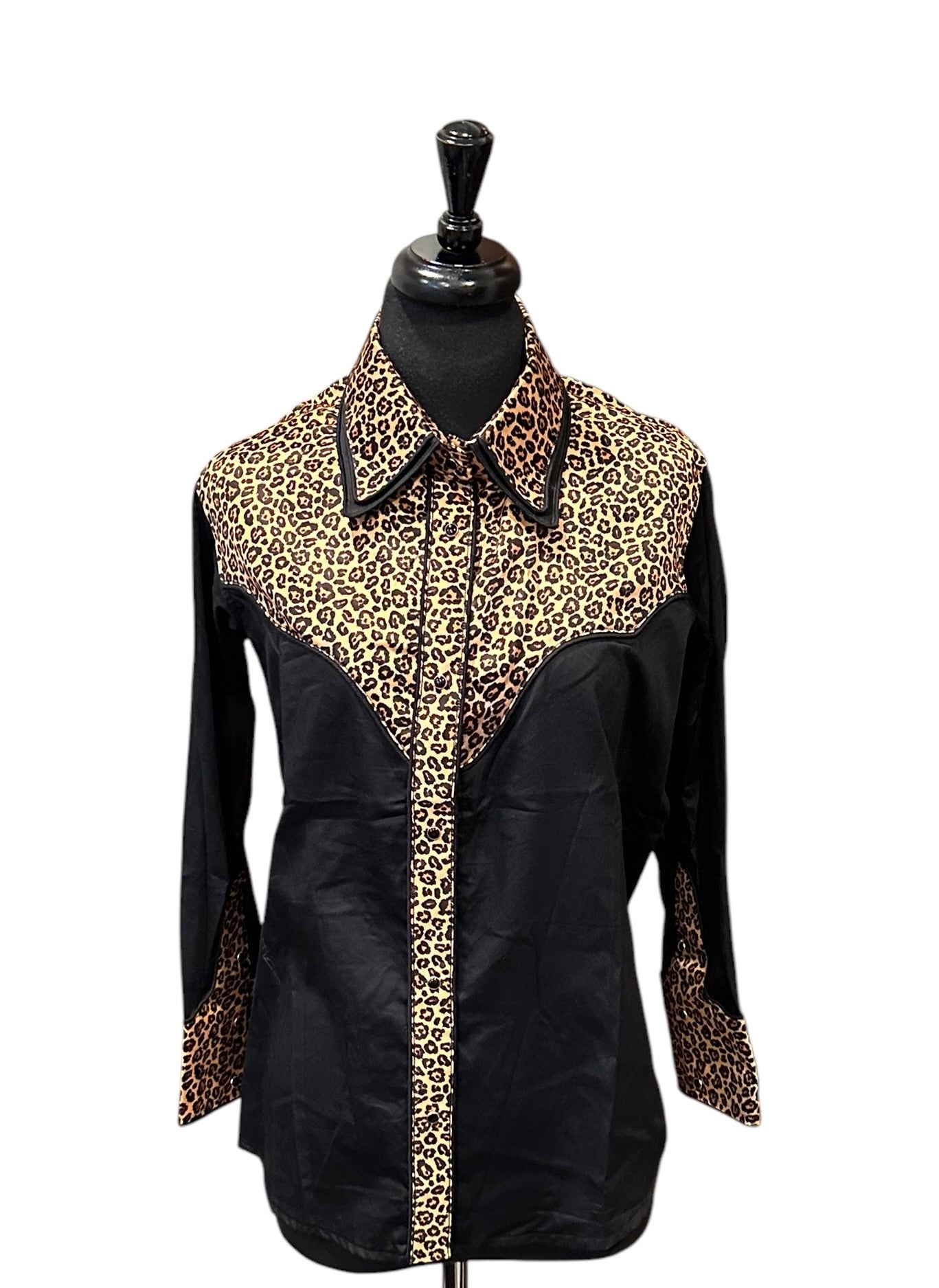 Western Ranch Shirt Snap Animal Print