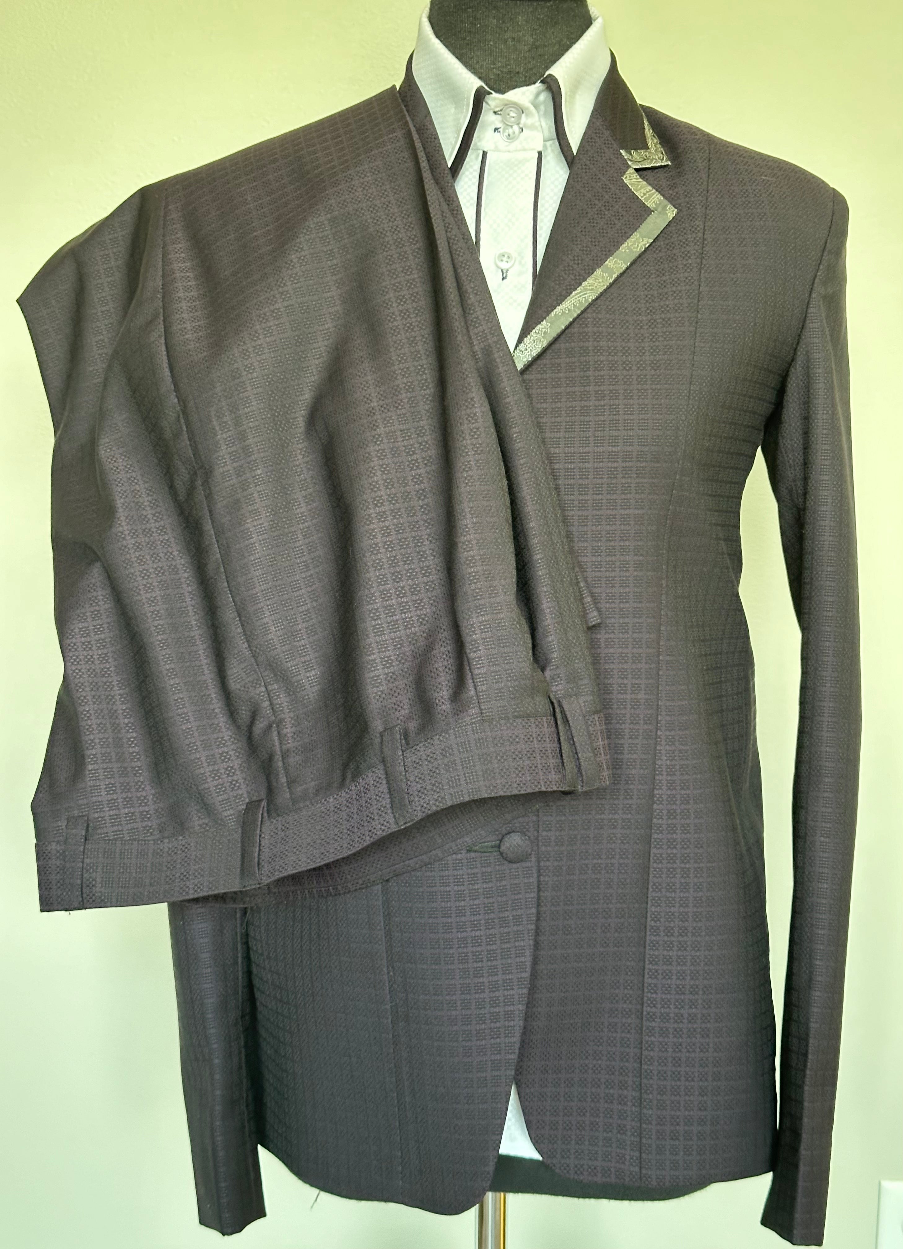 Western Showmanship Suit “SET” Plum with black undertones