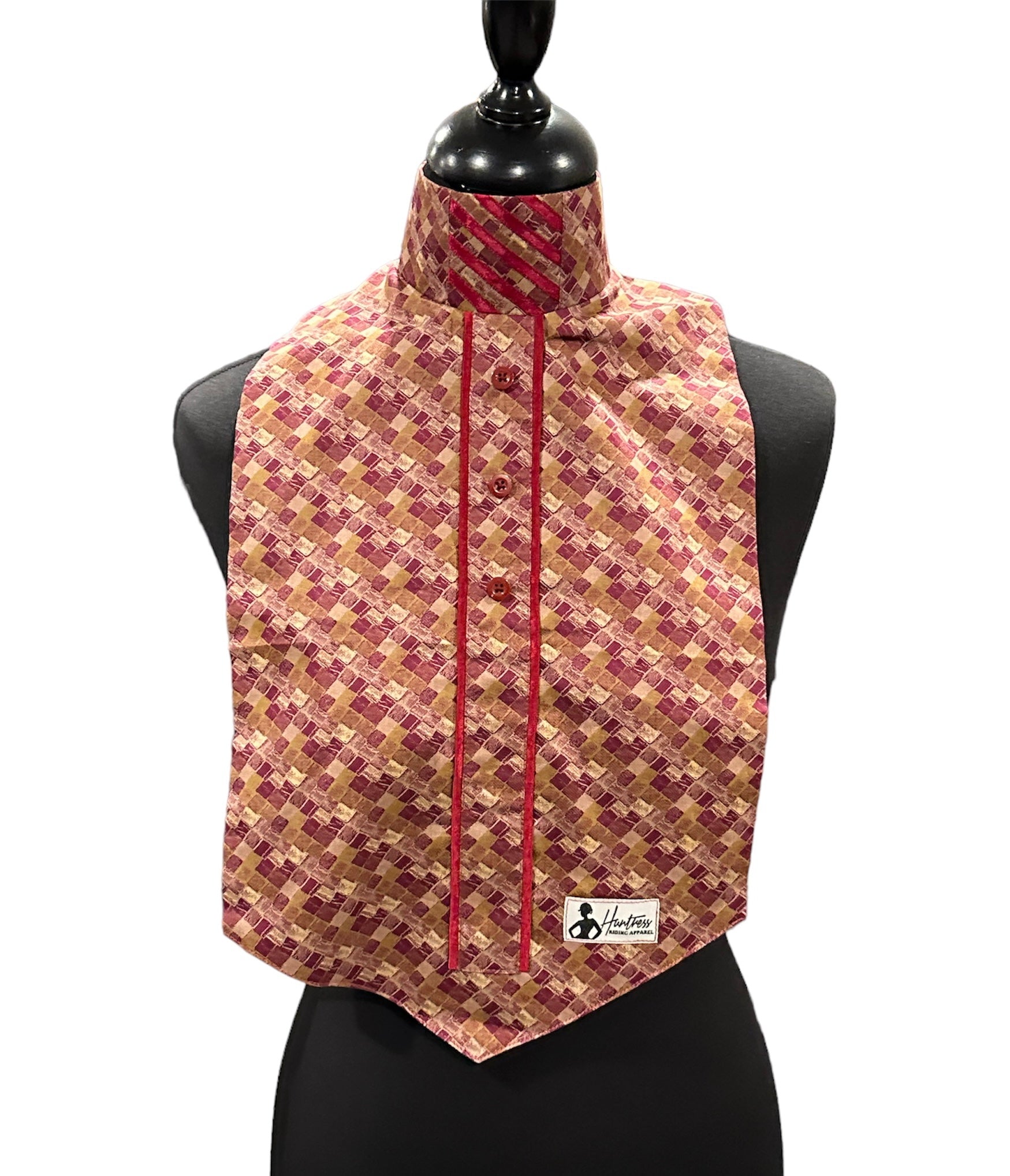 Dickie Fabric Code C13 Tan and Burgundy