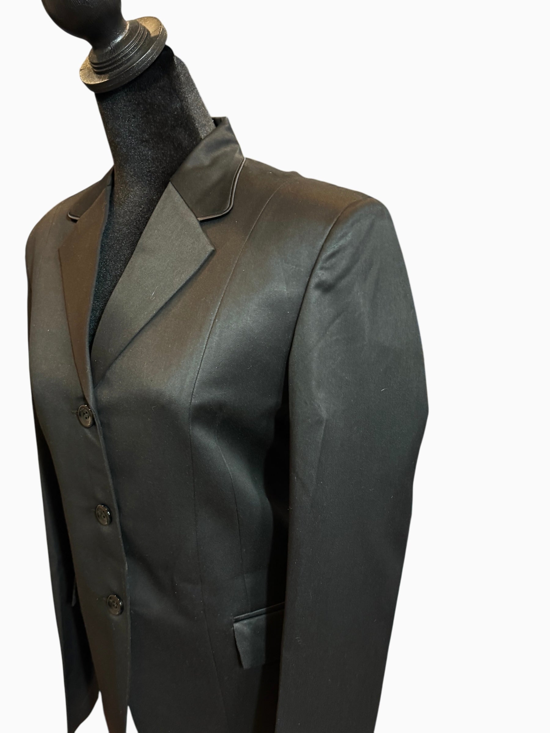 “EQ” Coat Solid Black Econo
