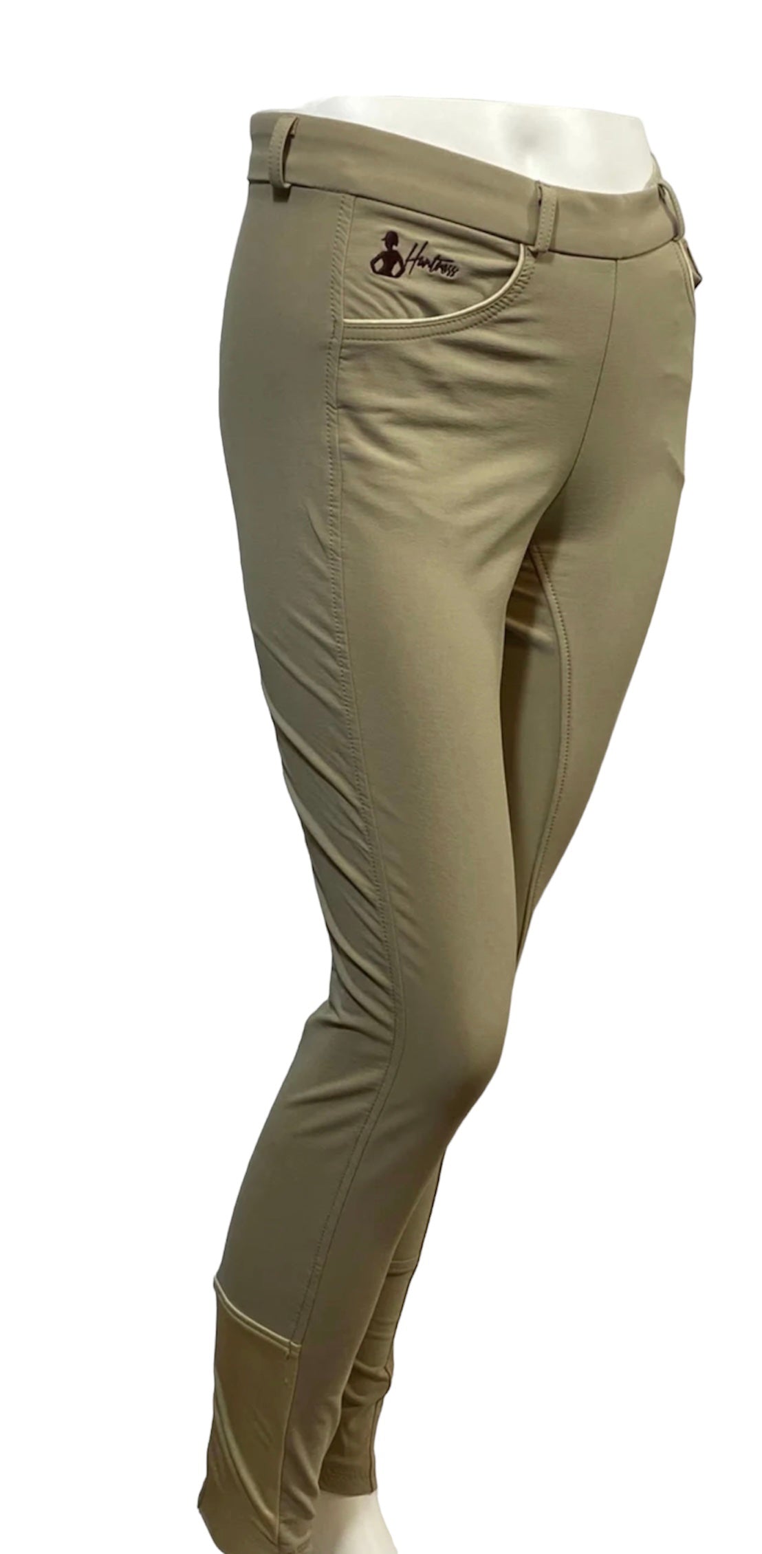 Elite Show Breeches Side Zip Beige