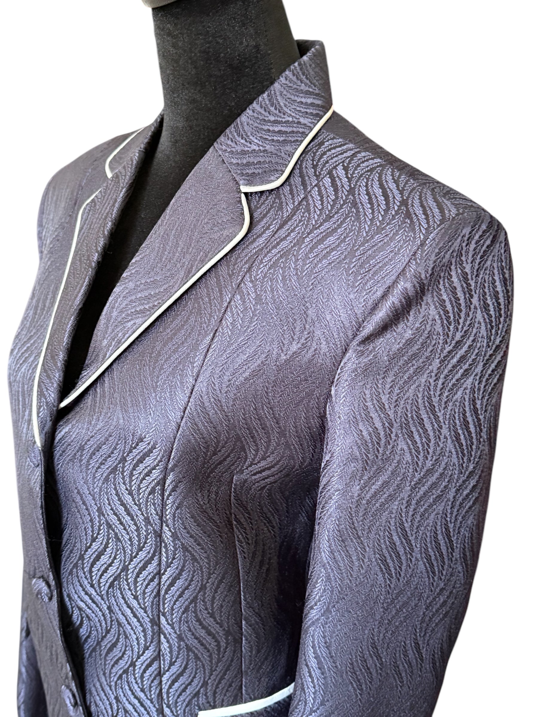 English Show Coat Navy with silver “ONE ONLY”