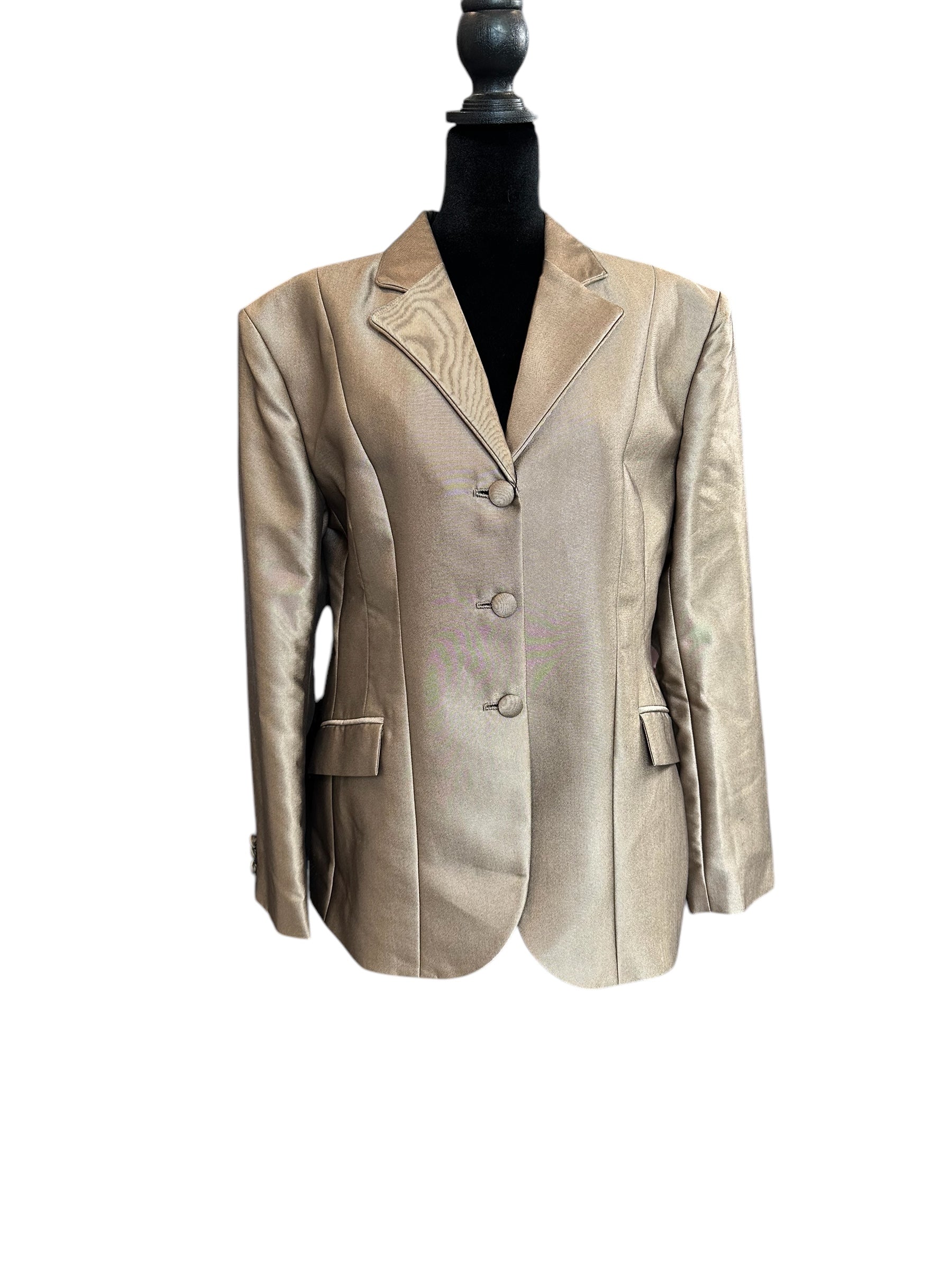 English Show Coat Platinum Bronze Fabric Code R77