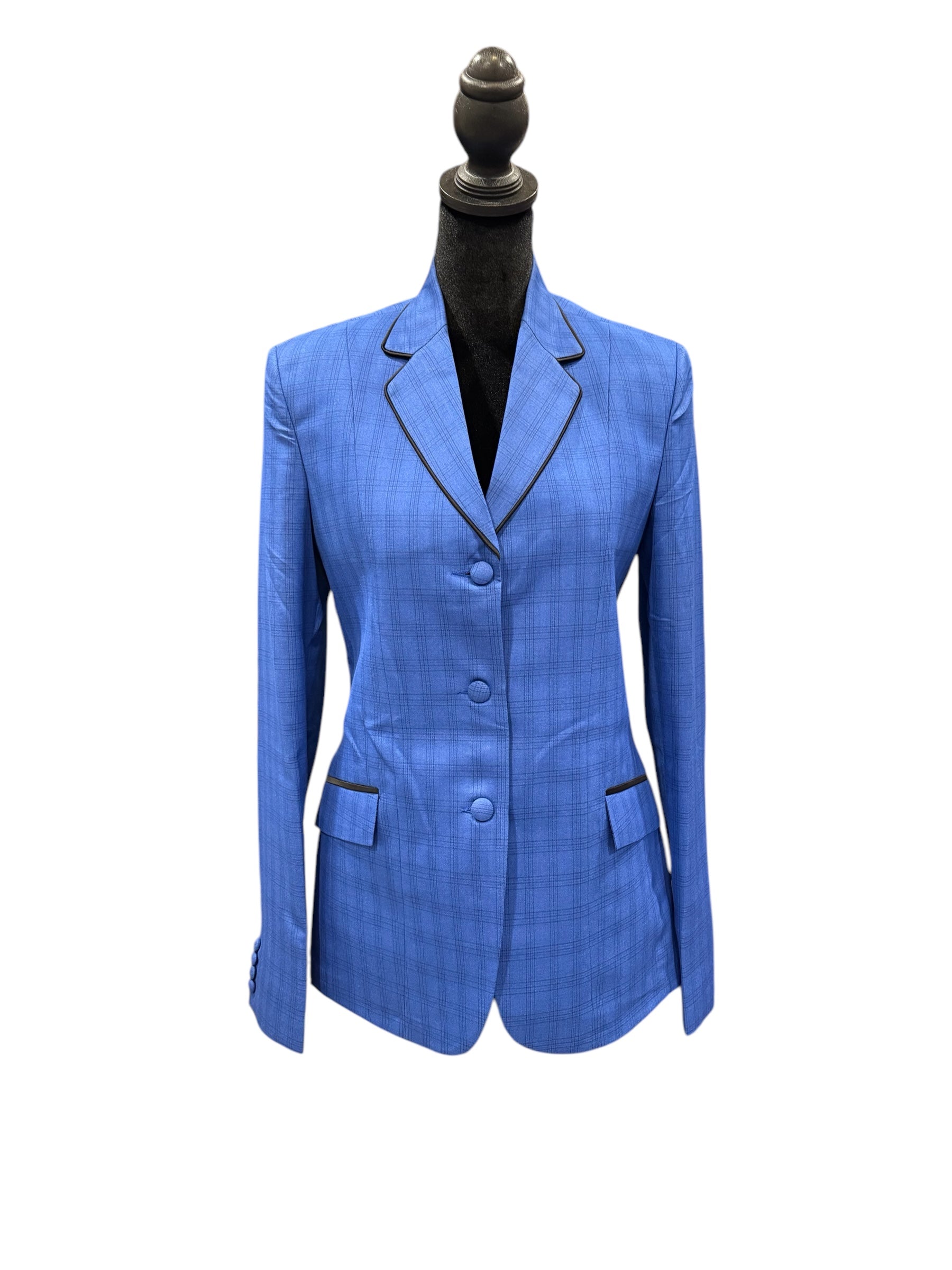English Show Coat Blue Plaid Fabric Code INDMAR2 * ONE ONLY*