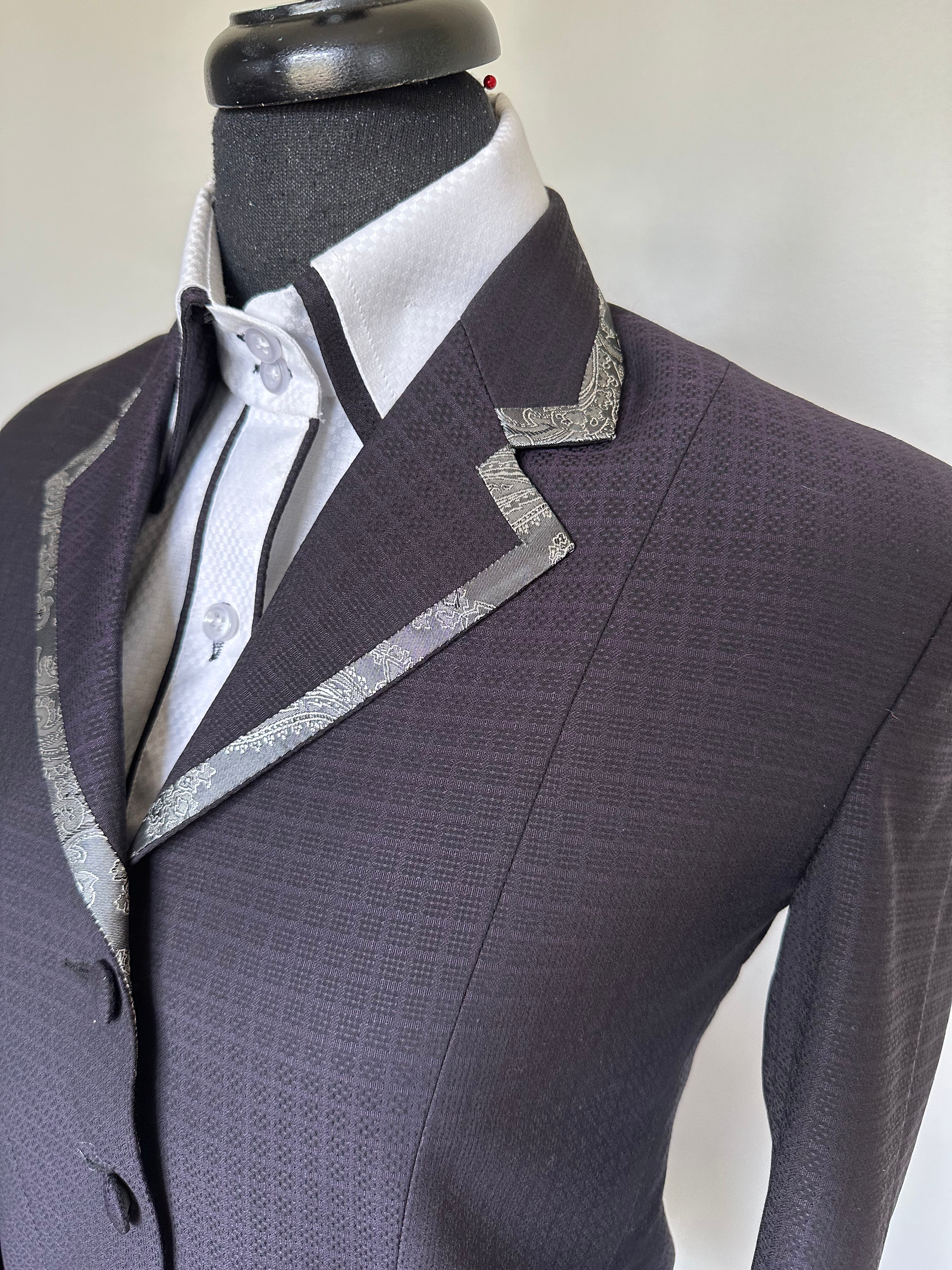 Western Showmanship Suit “SET” Plum with black undertones