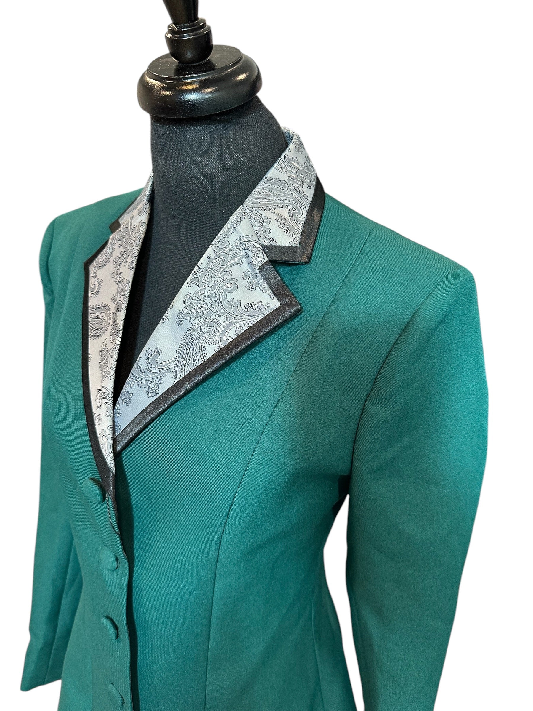 Western Showmanship Suit Hunter Green with Paisley