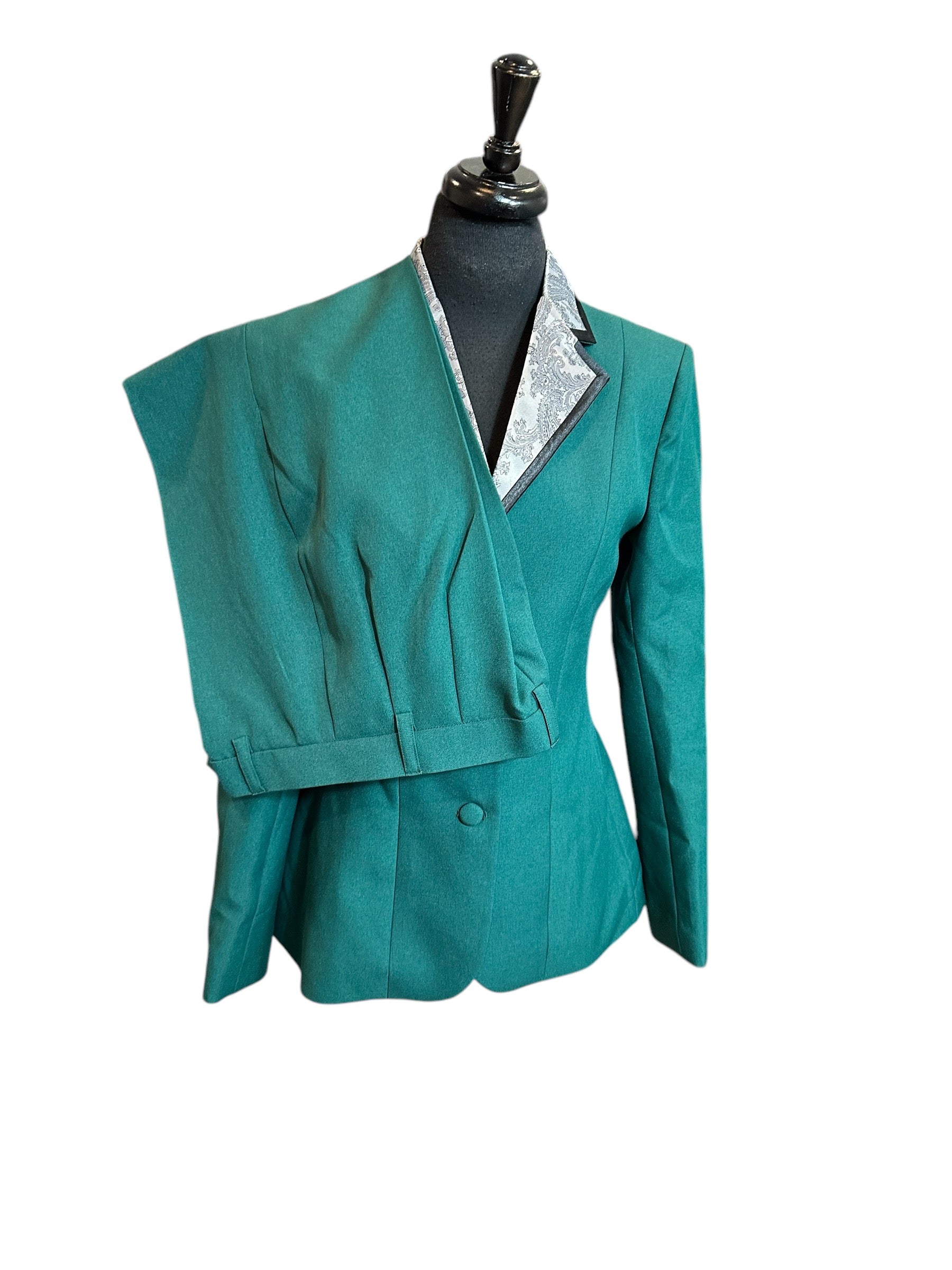 Western Showmanship Suit Hunter Green with Paisley
