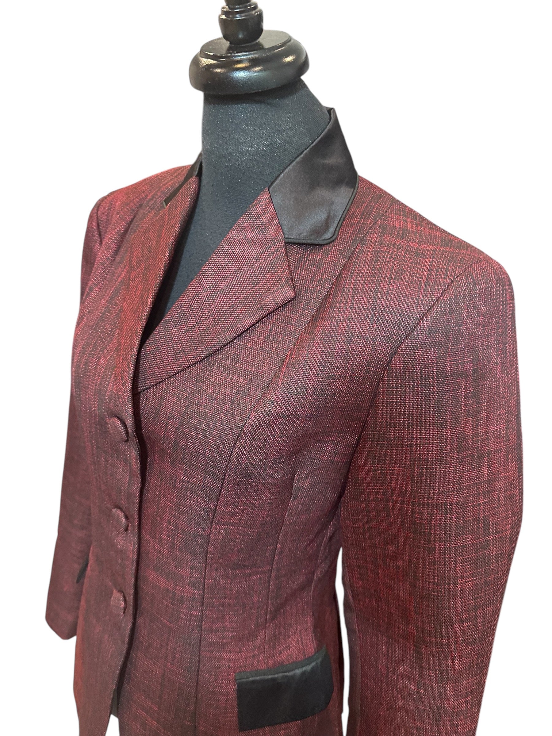 English Show Coat Red and Black