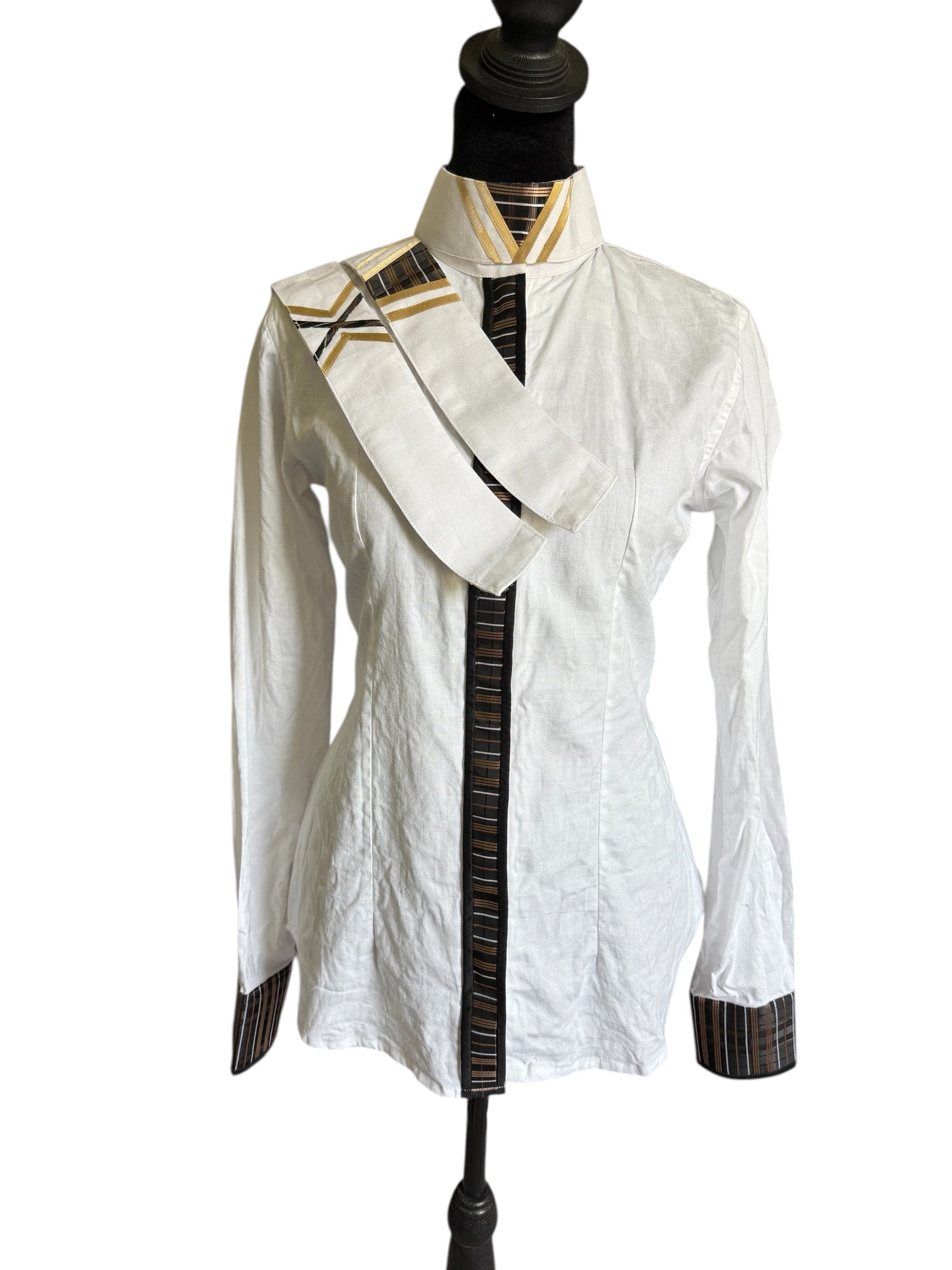 English Show Shirt “HIDDEN” Zipper Fabric Code INDE11