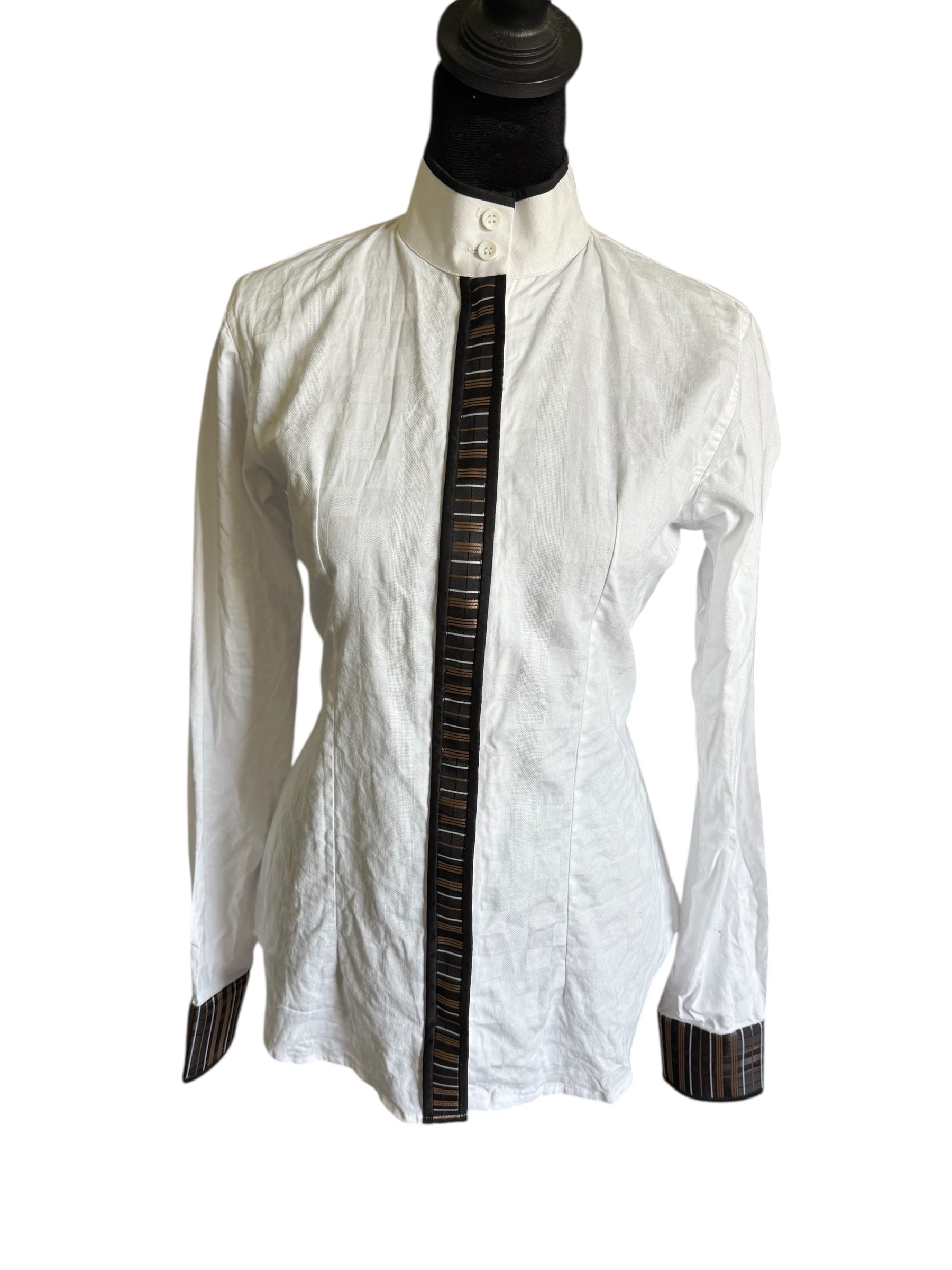 English Show Shirt “HIDDEN” Zipper Fabric Code INDE11