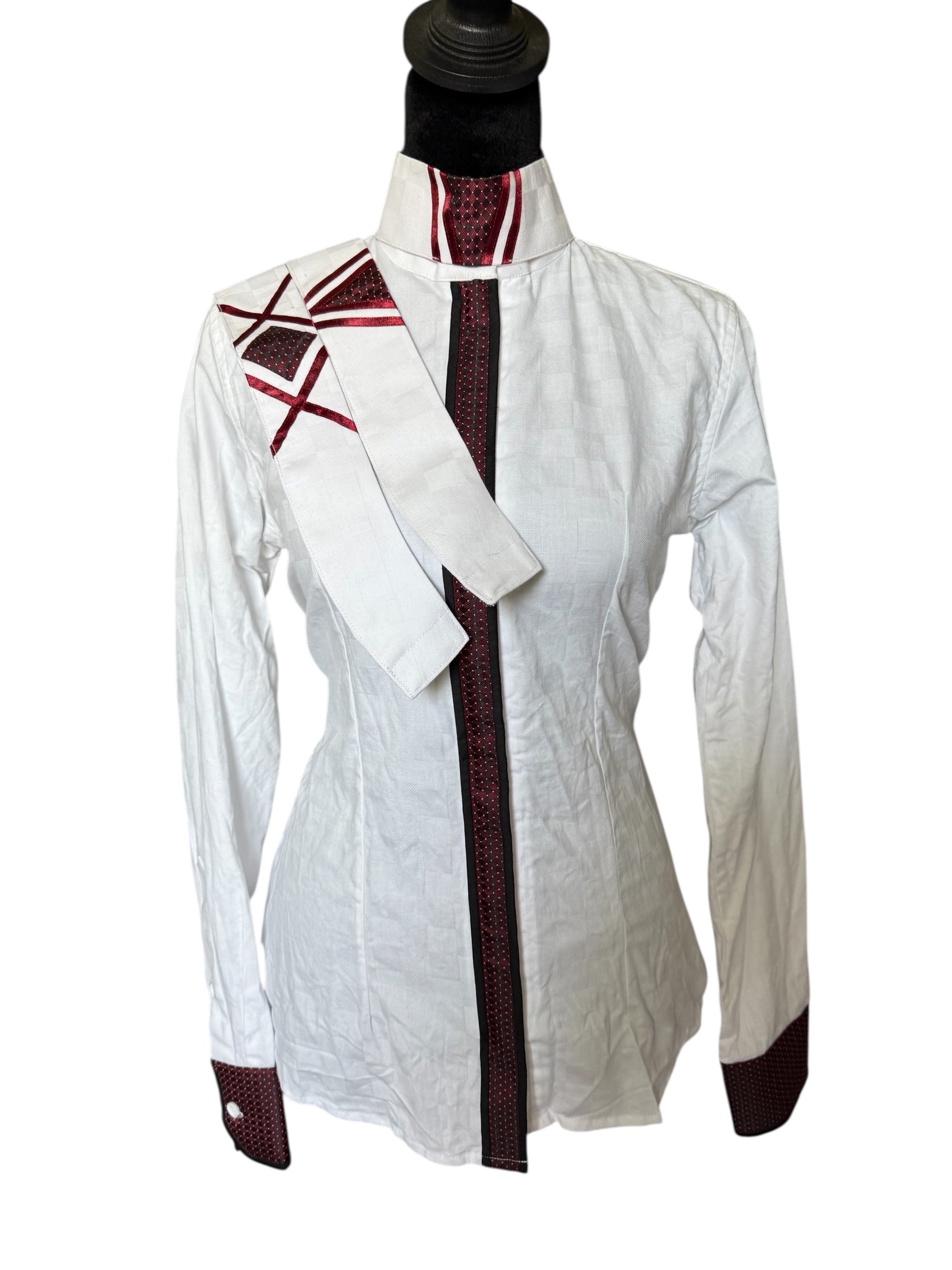 English Show Shirt “HIDDEN” Zipper Fabric Code INDE14