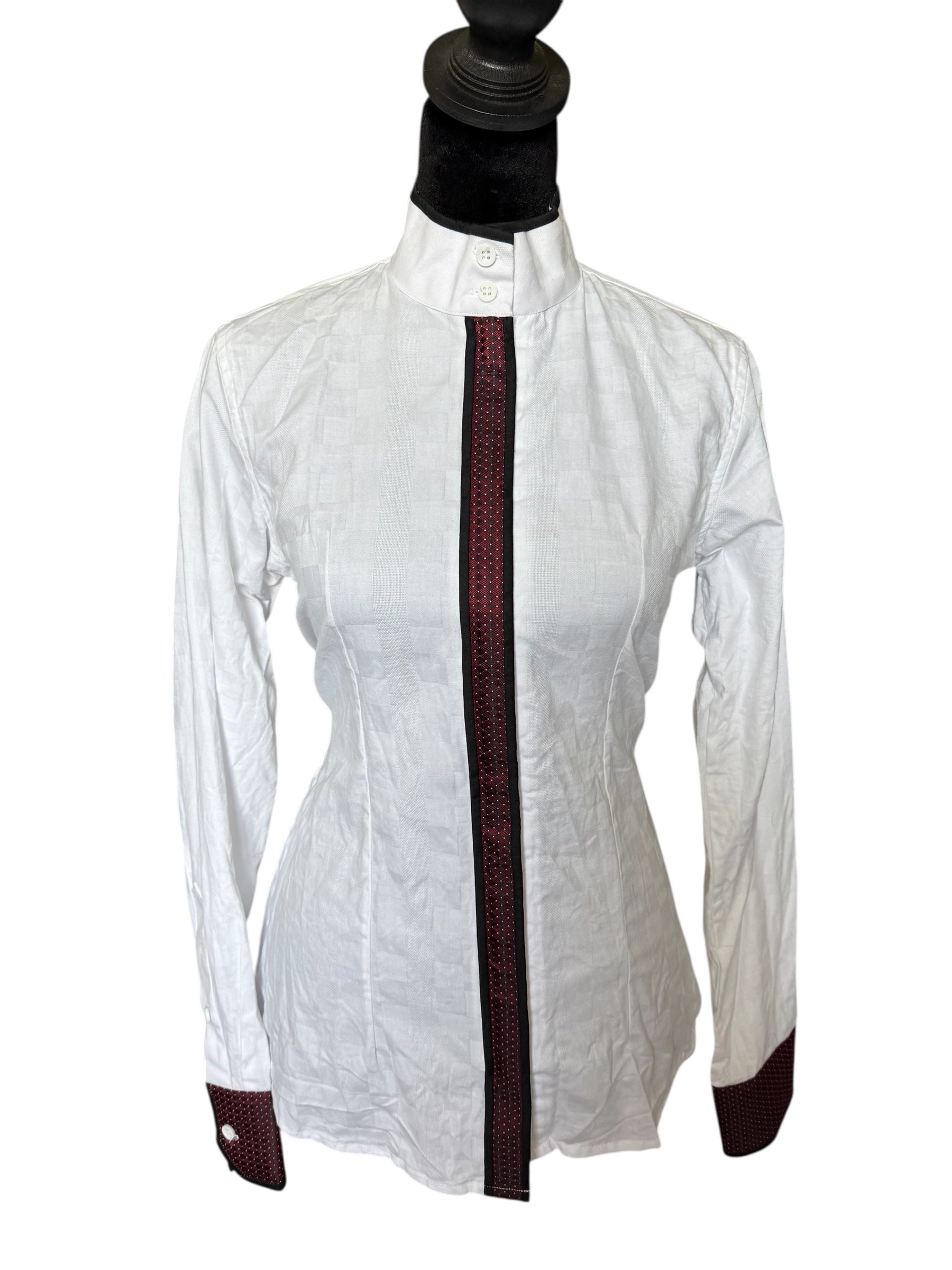 English Show Shirt “HIDDEN” Zipper Fabric Code INDE14