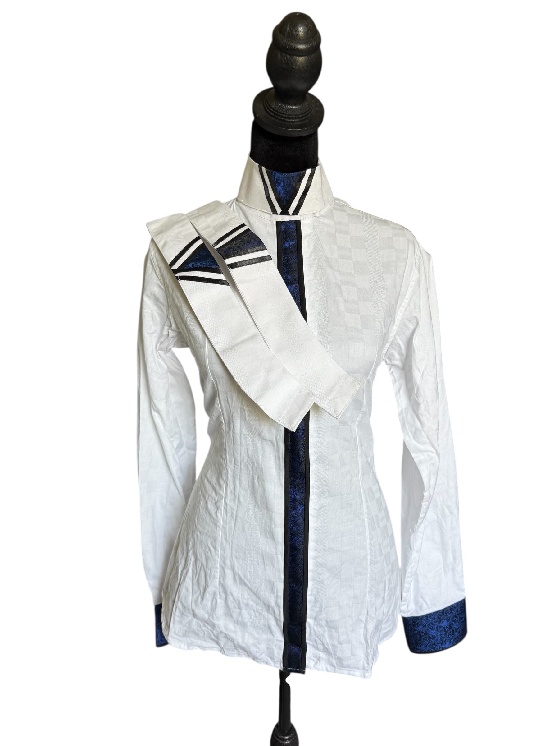 English Show Shirt “HIDDEN” Zipper Fabric Code INDE15