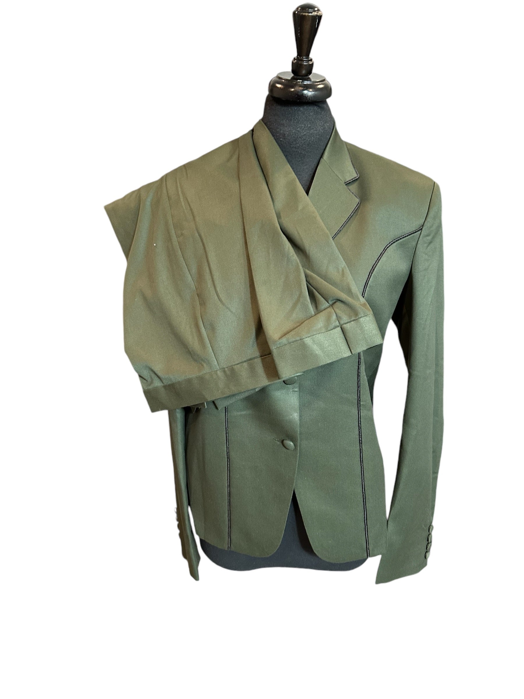 Showmanship Suit Deep Olive and Black