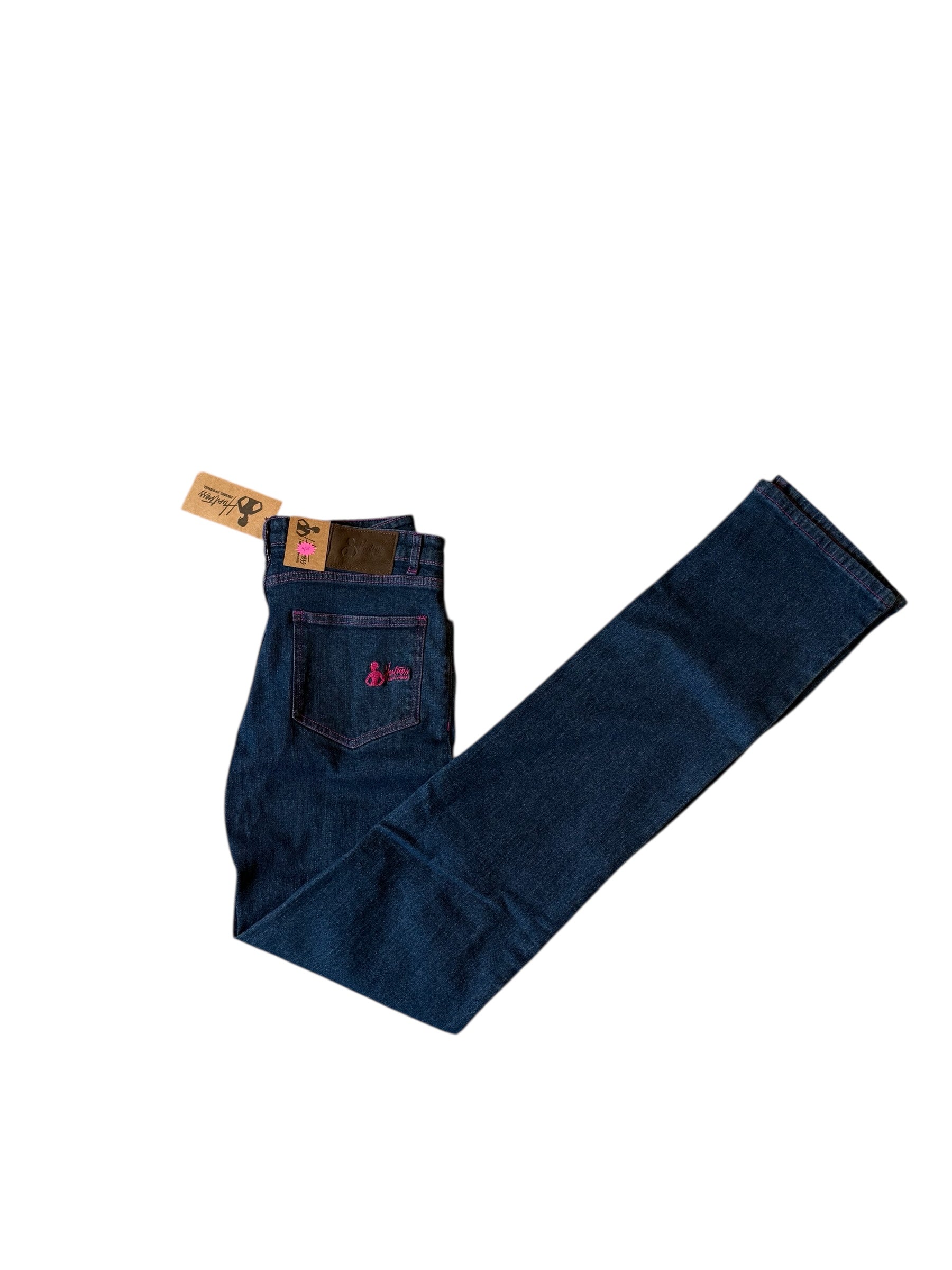 💥NEW💥Western Jeans Boot Cut “Raspberry” Stitching