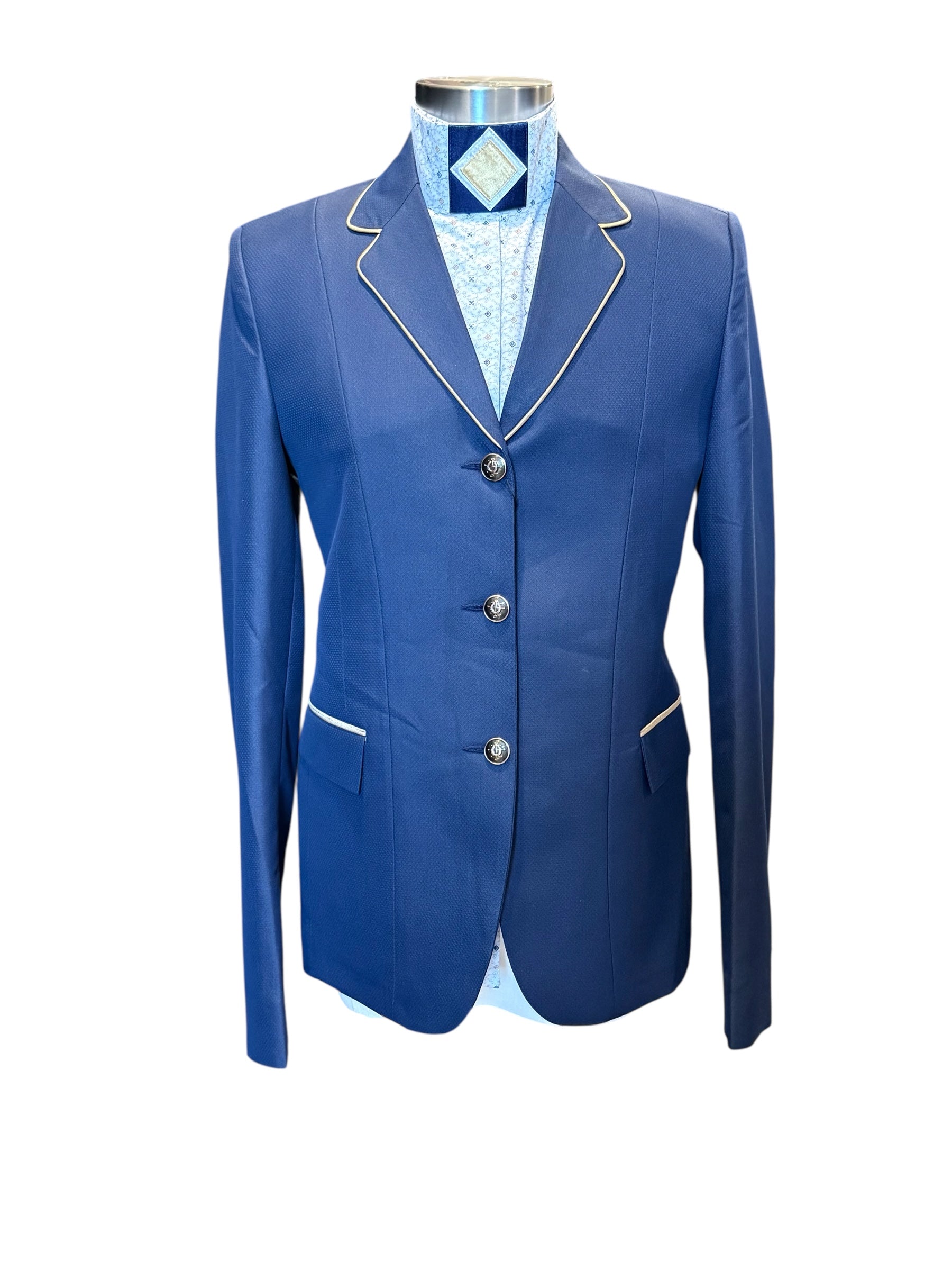 English Show Coat Navy with Gold Fabric Code Raymond