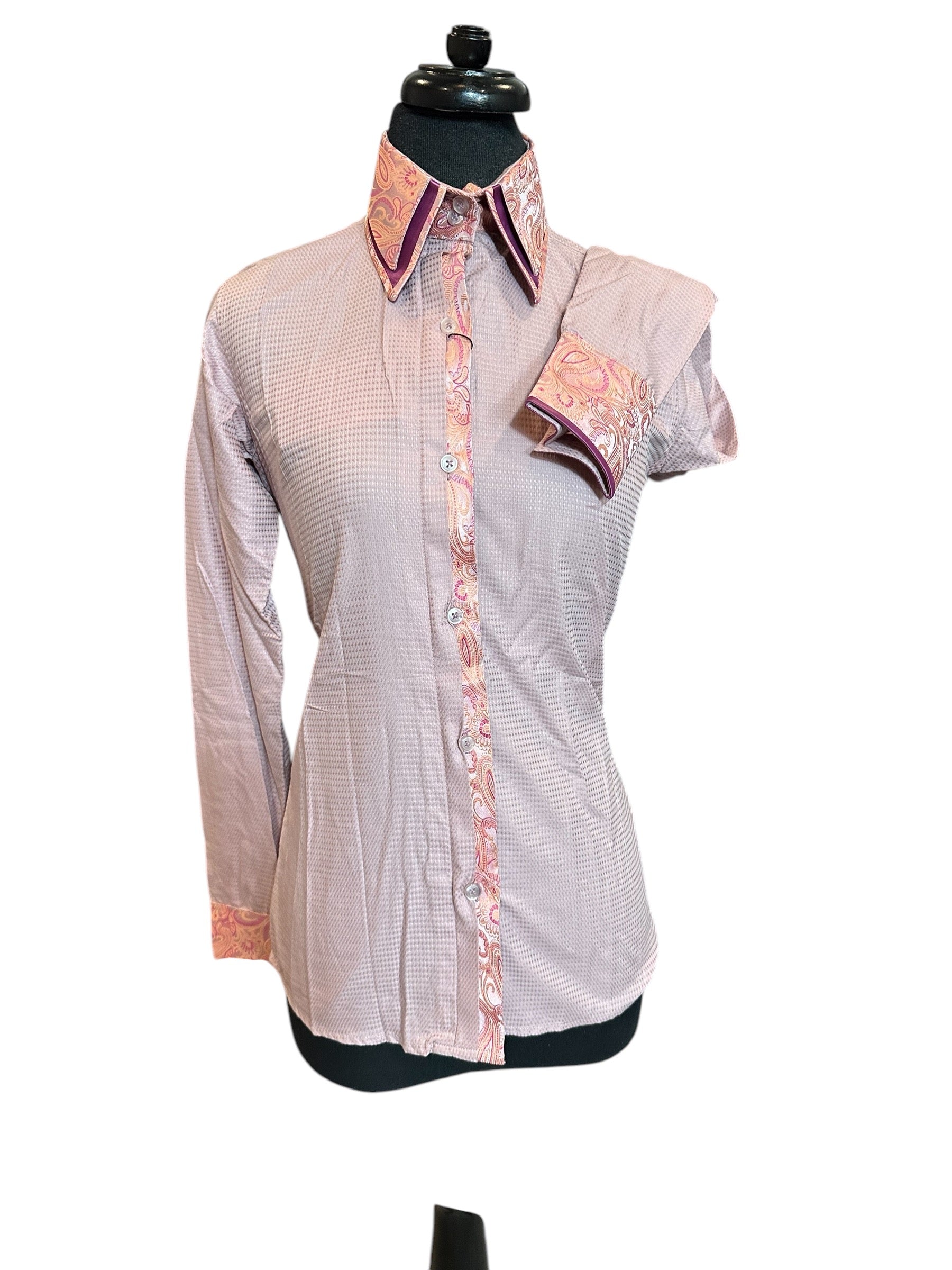 Western Button Up with Silk Accents