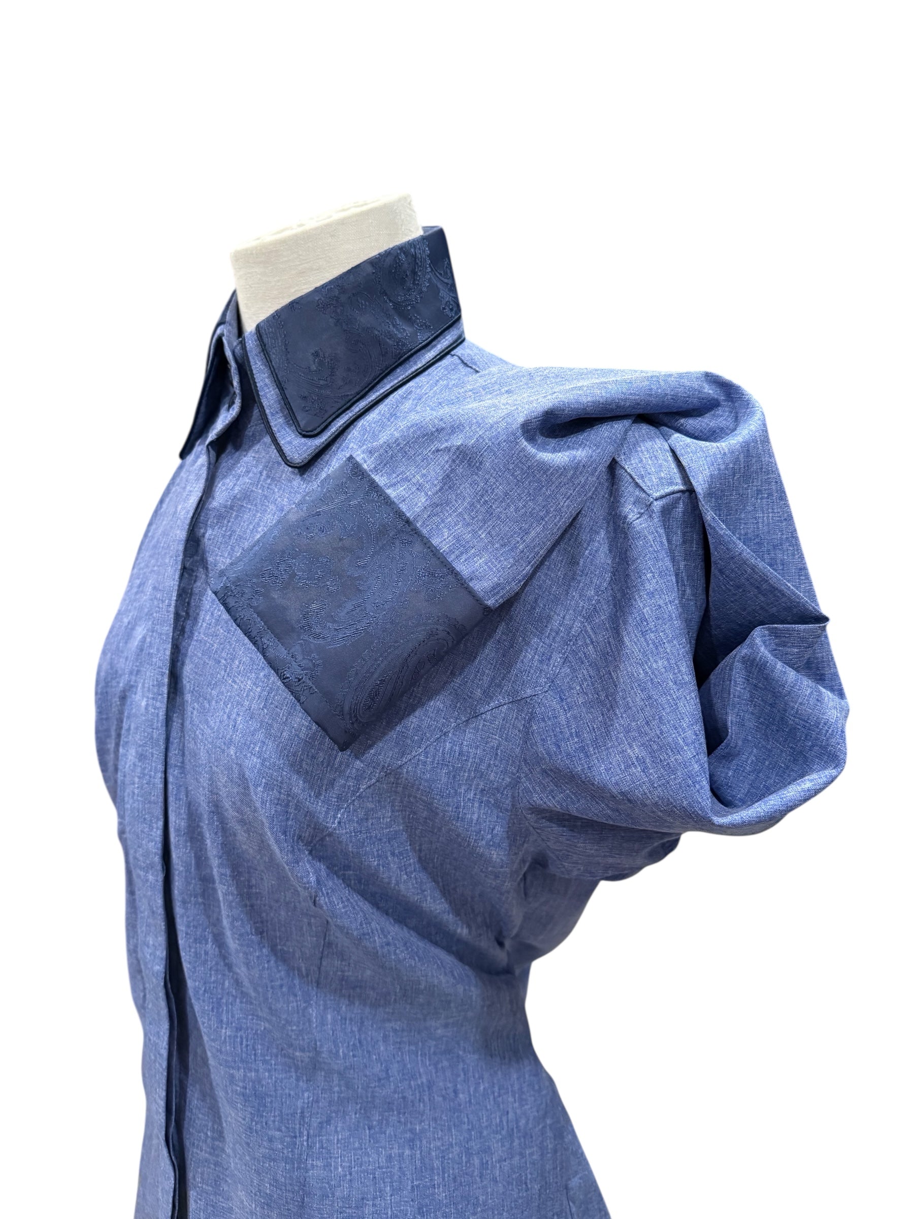 Western Button up with hidden zipper