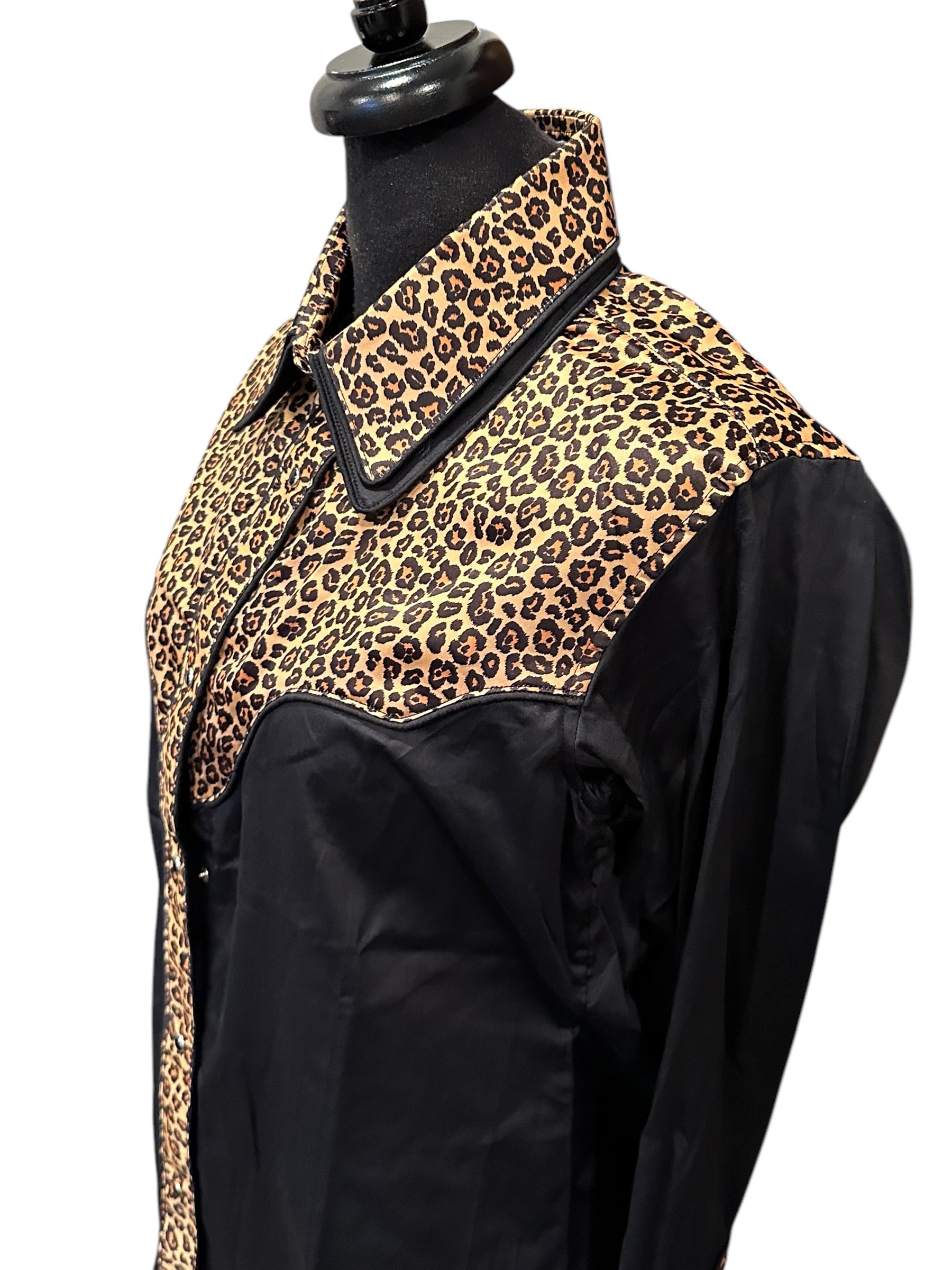 Western Ranch Shirt Snap Animal Print