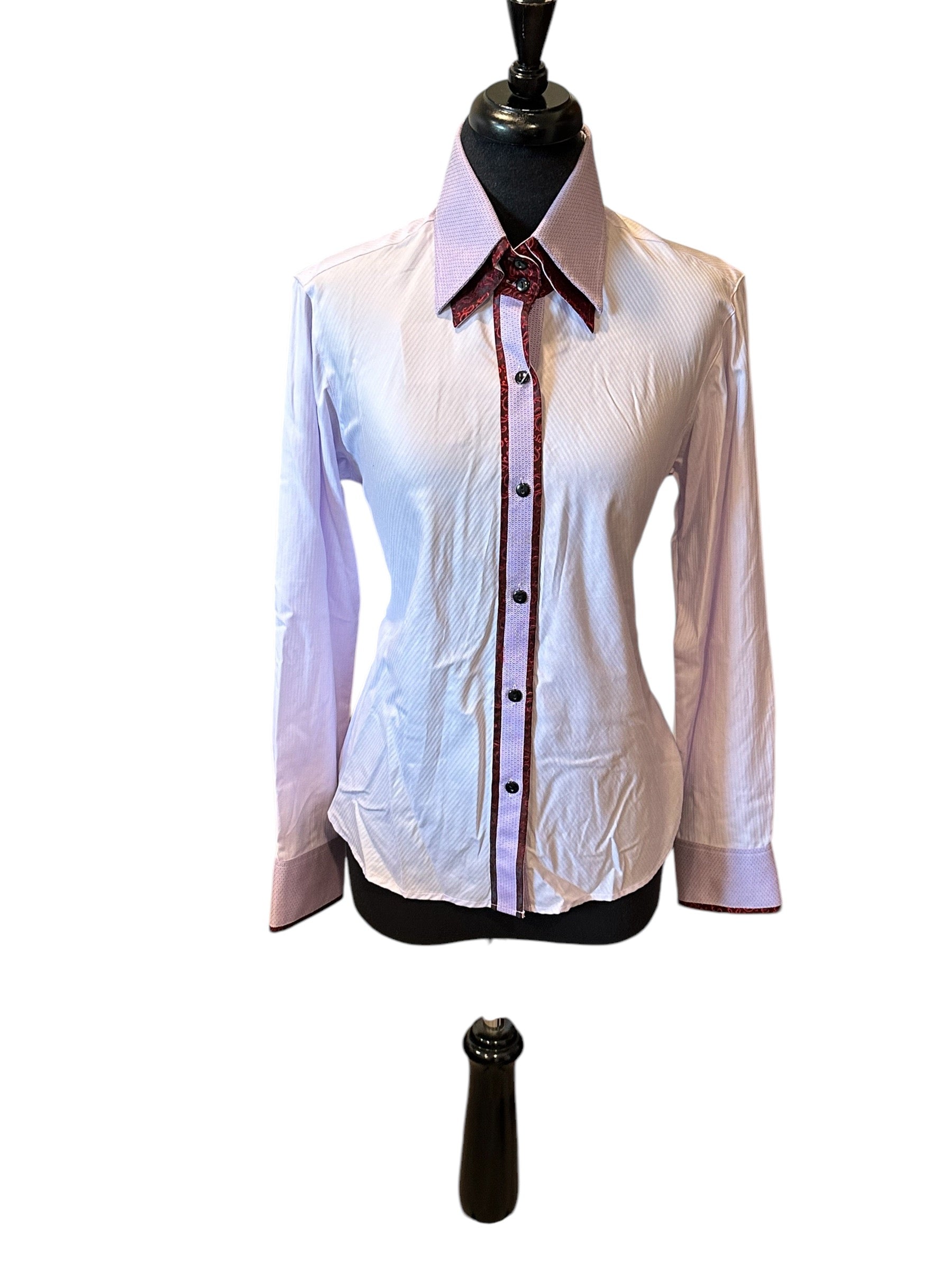 Western Button Up Lavender “Stretch”