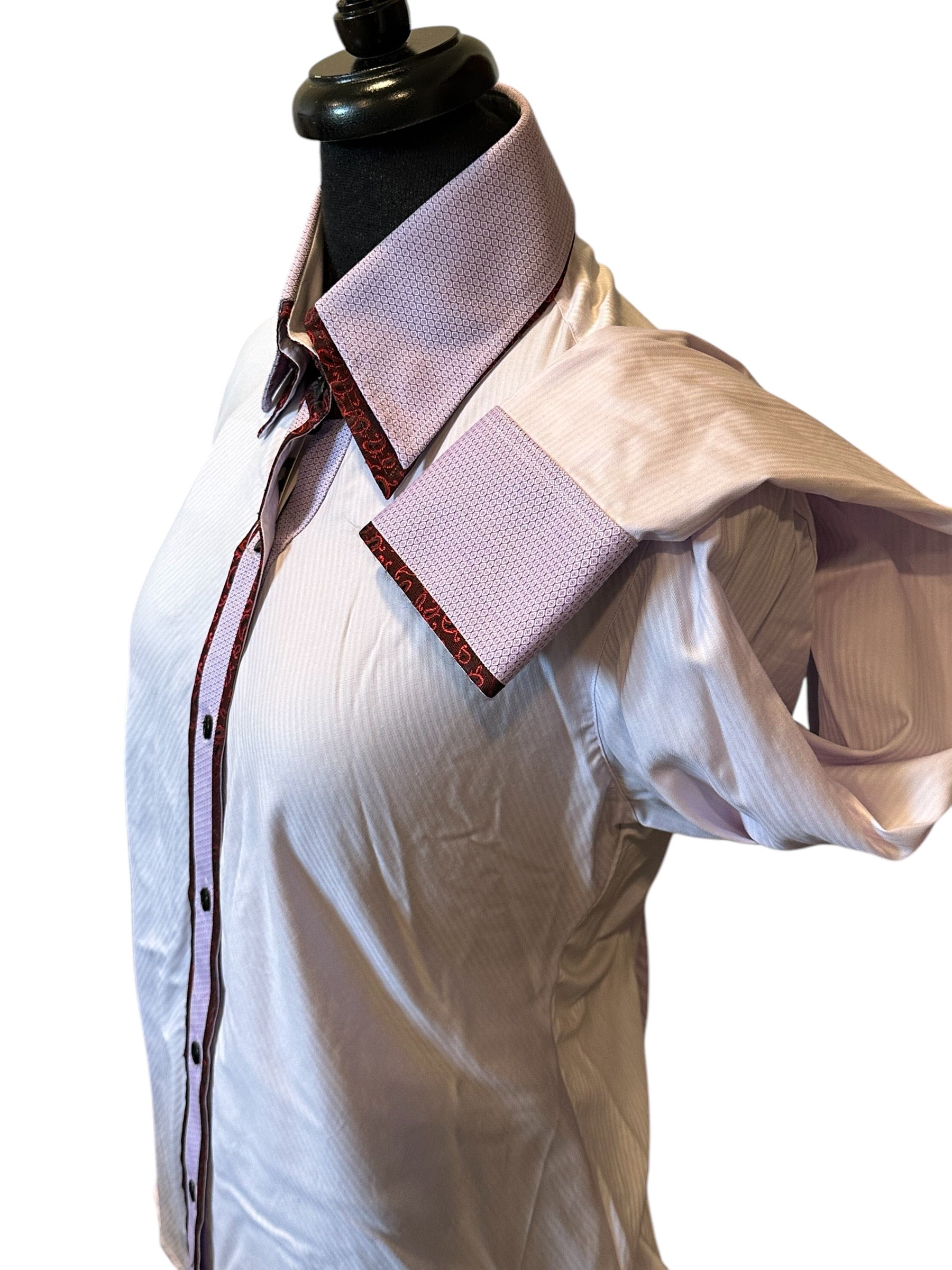 Western Button Up Lavender “Stretch”