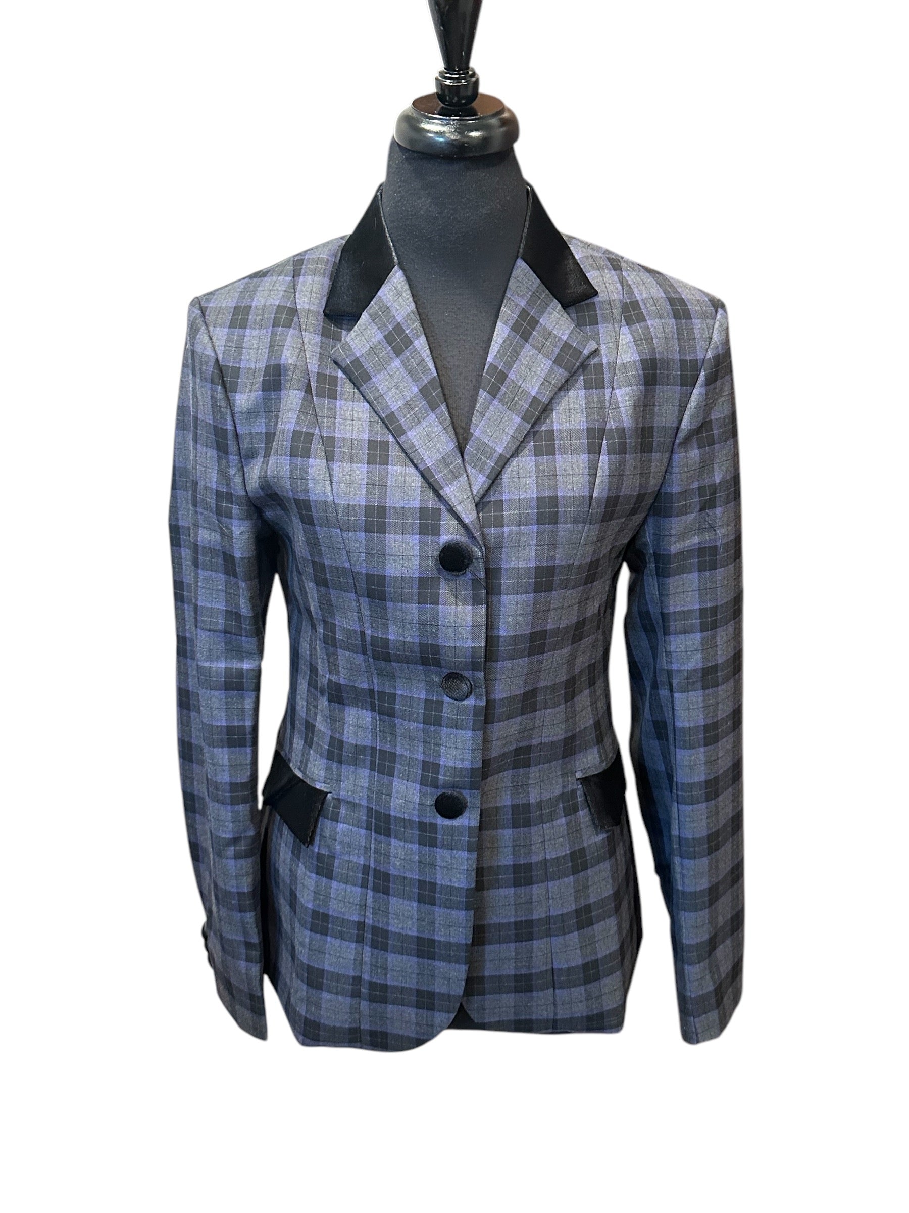 English Show Coat “ONE ONLY” Grey Plaid