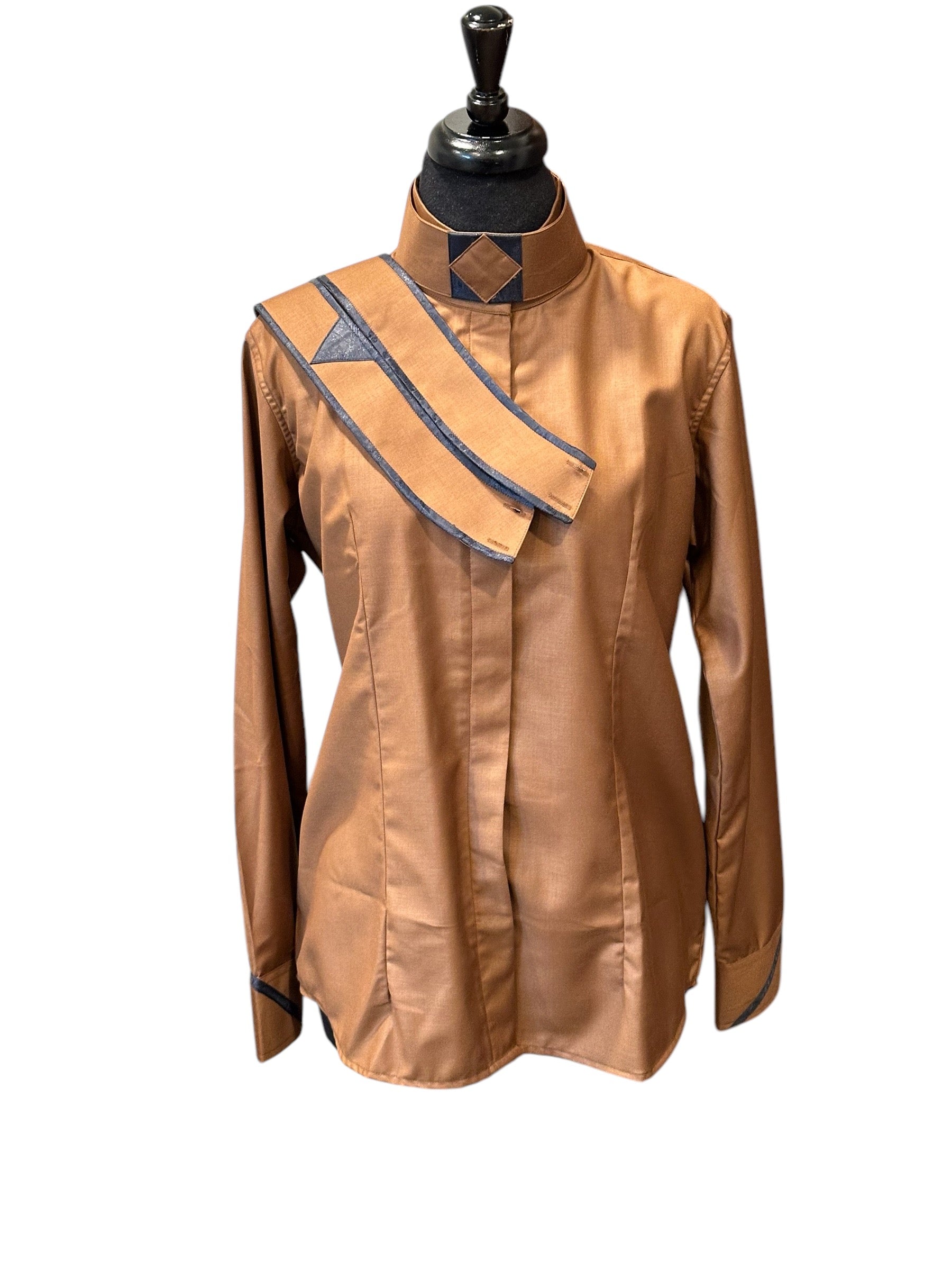 English Show Shirt Tobacco and Navy