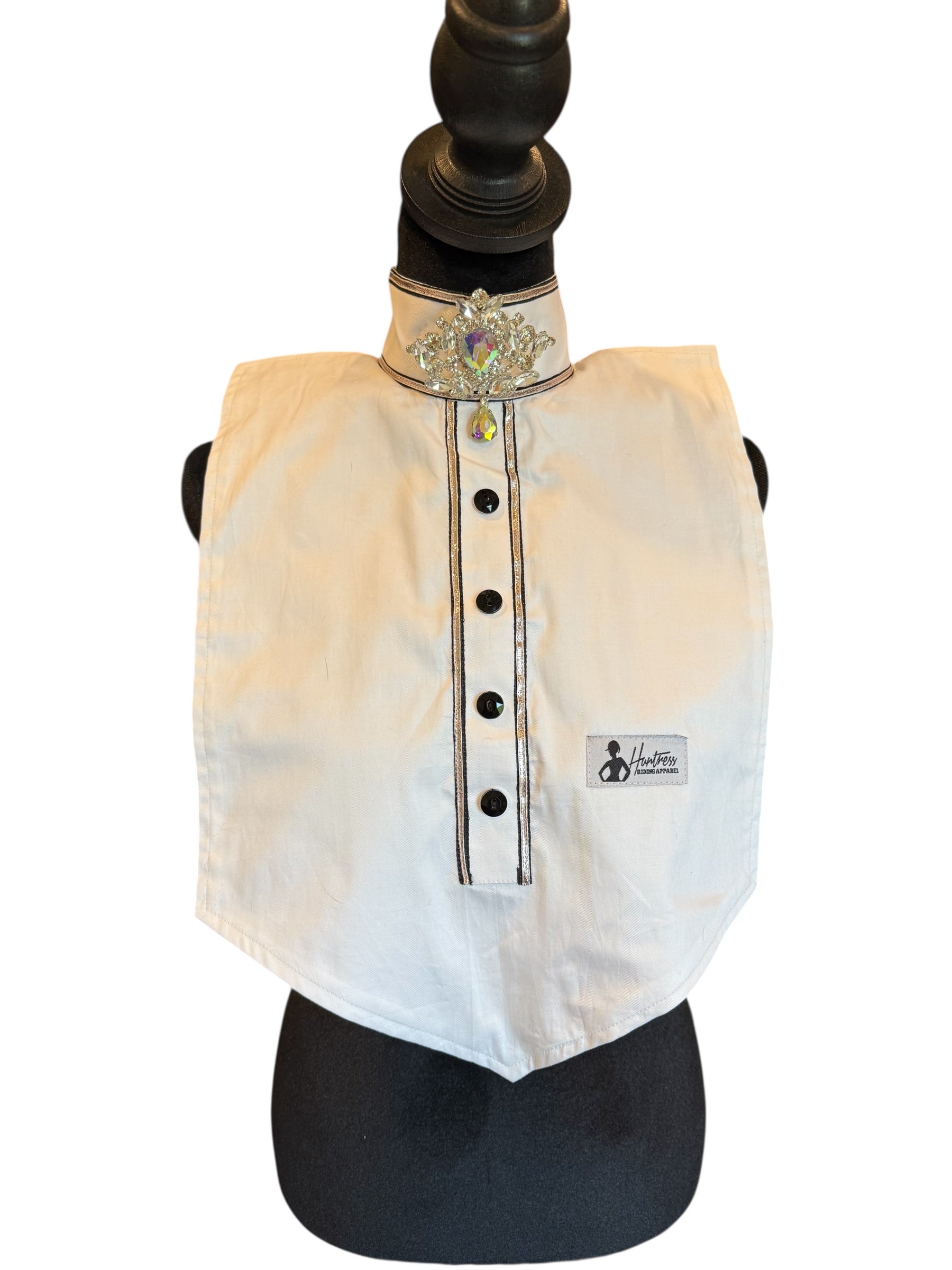 Dickie White with Silver and Black Fabric Code INDJUL12