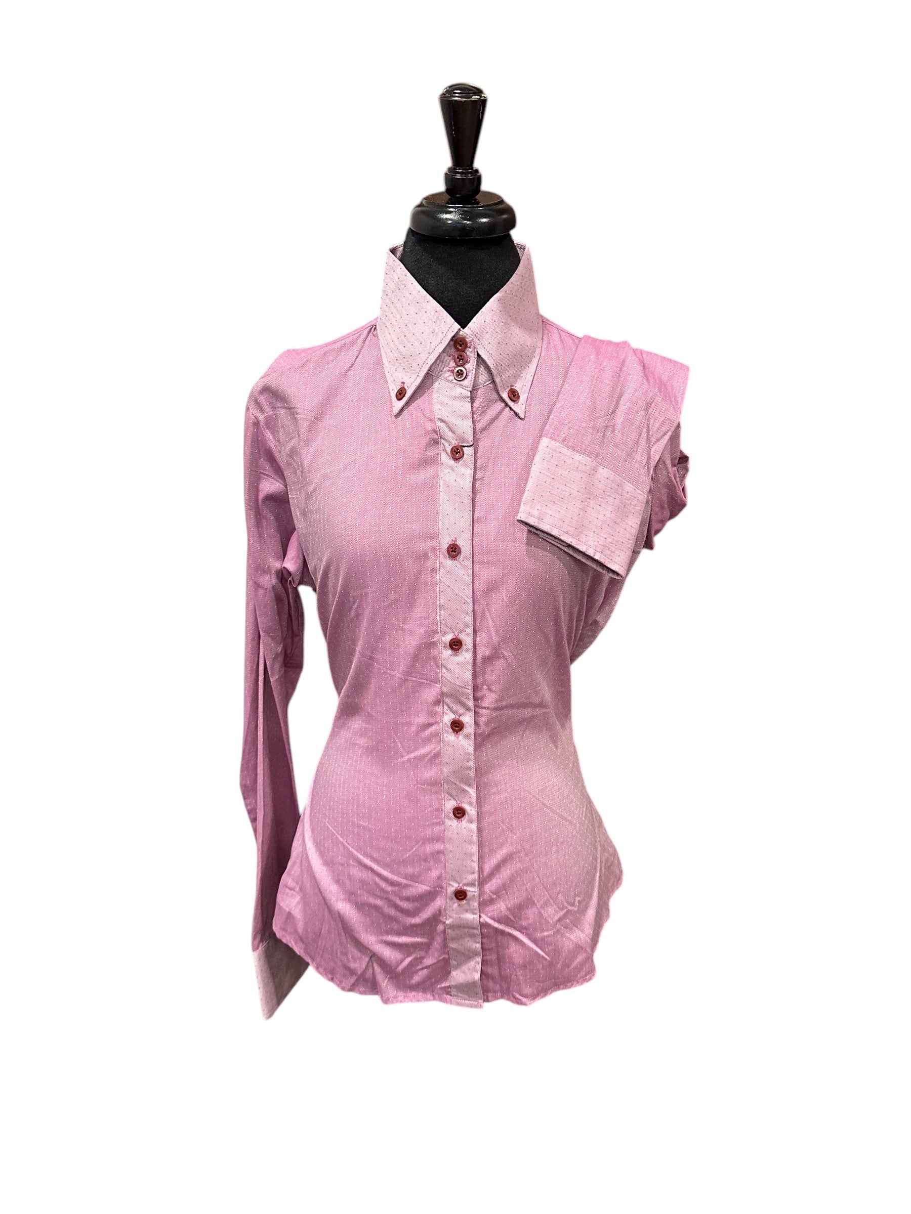 Western Button up with “Hidden” Zipper has two way stretch