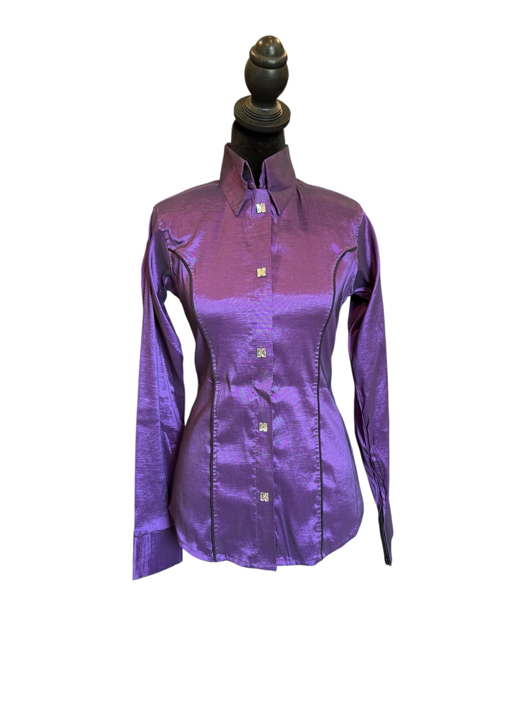 Western Hidden Zipper Stretch Taffeta