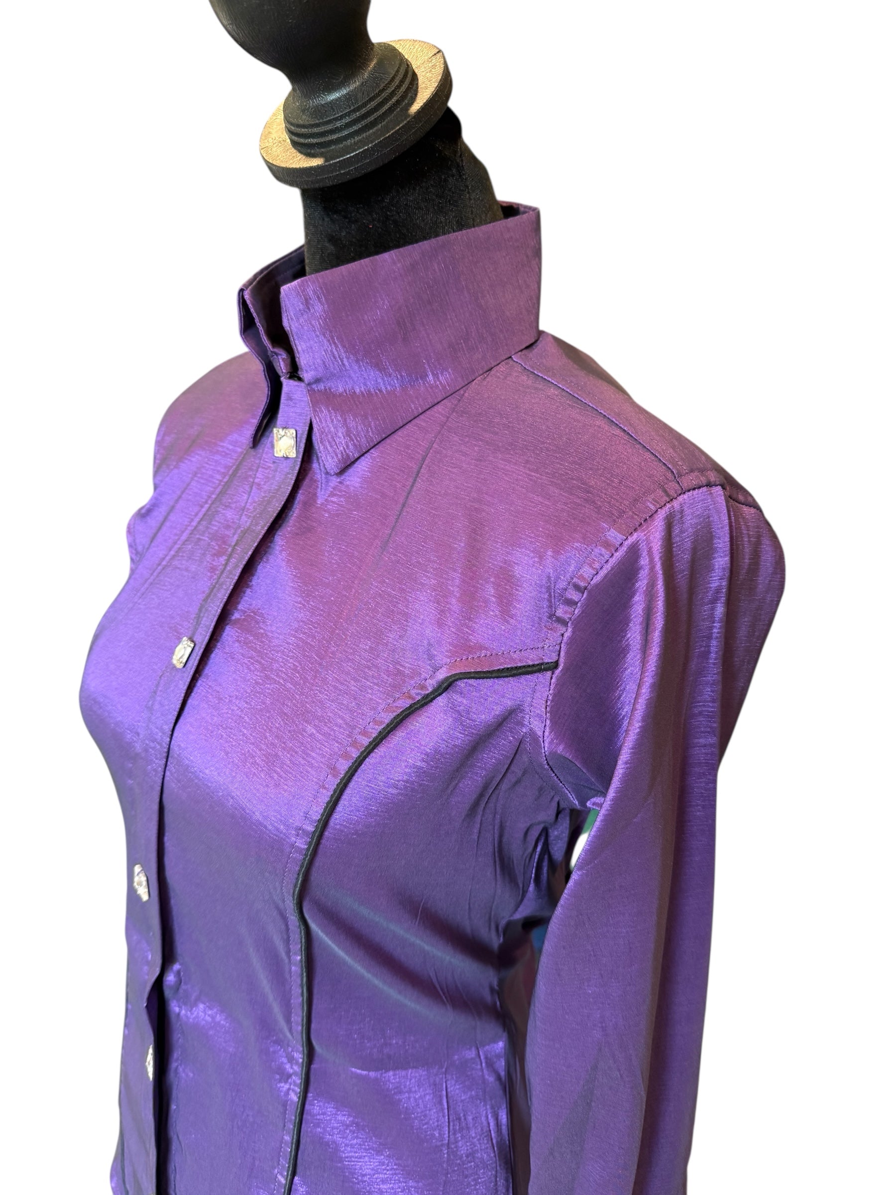 Western Hidden Zipper Stretch Taffeta