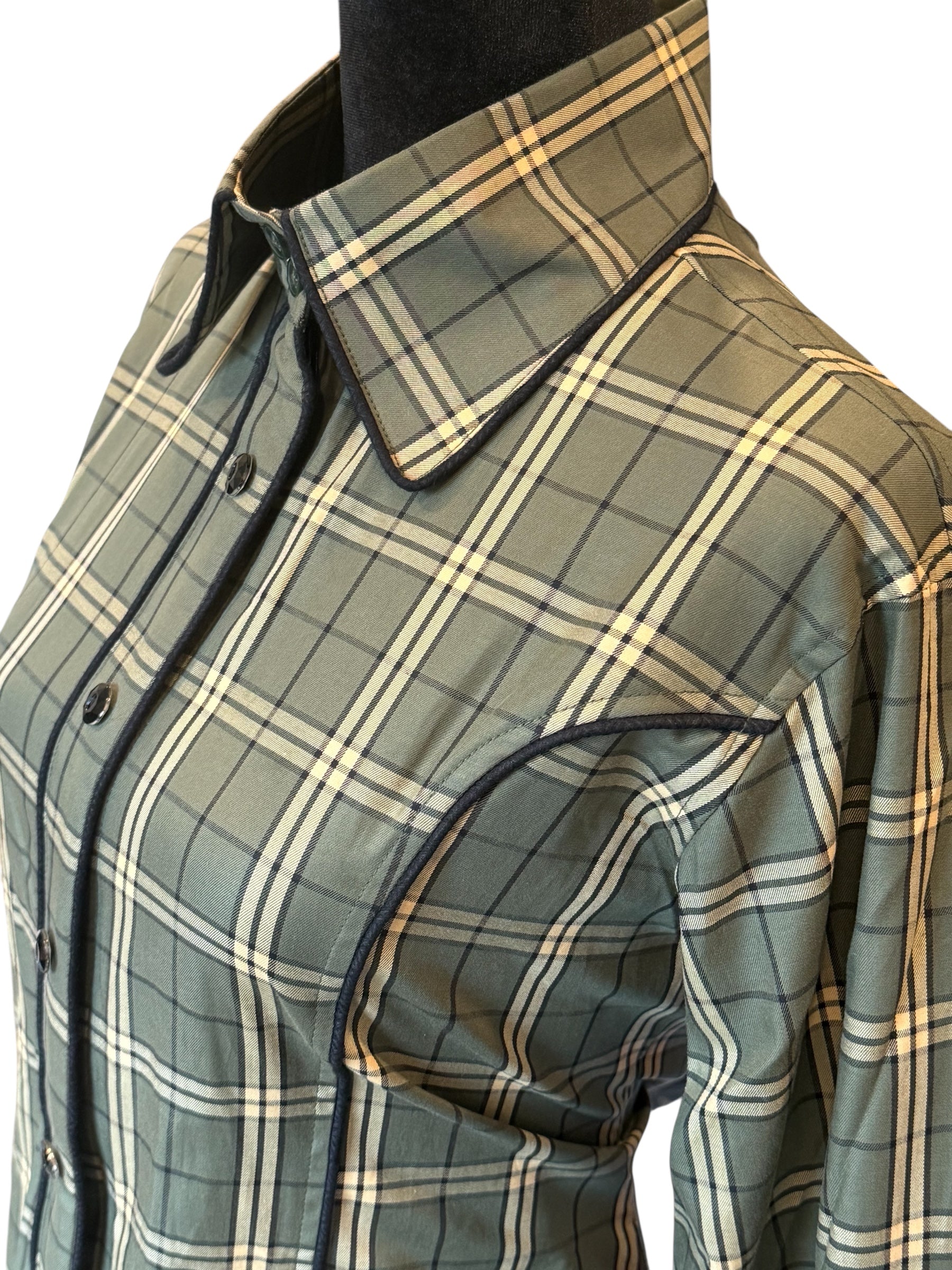 Western Button up with HIDDEN ZIPPER
