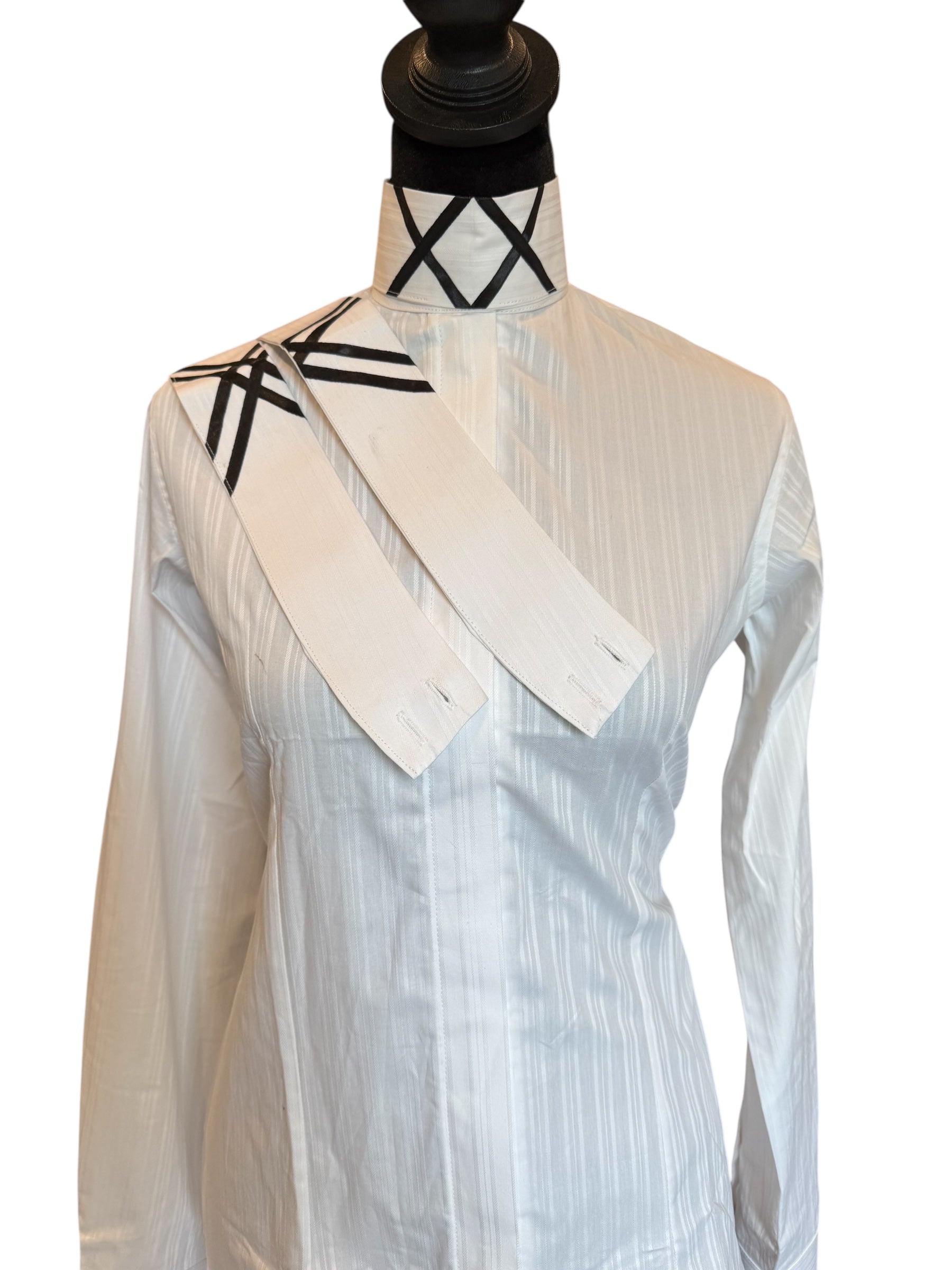 English Show Shirt “HIDDEN Zipper” fabric Code INDJUL142 💥New💥