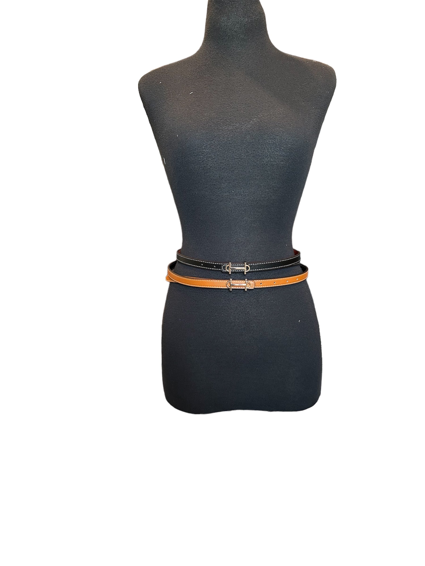 Reversible mini Bit Belt (Black and Tan)