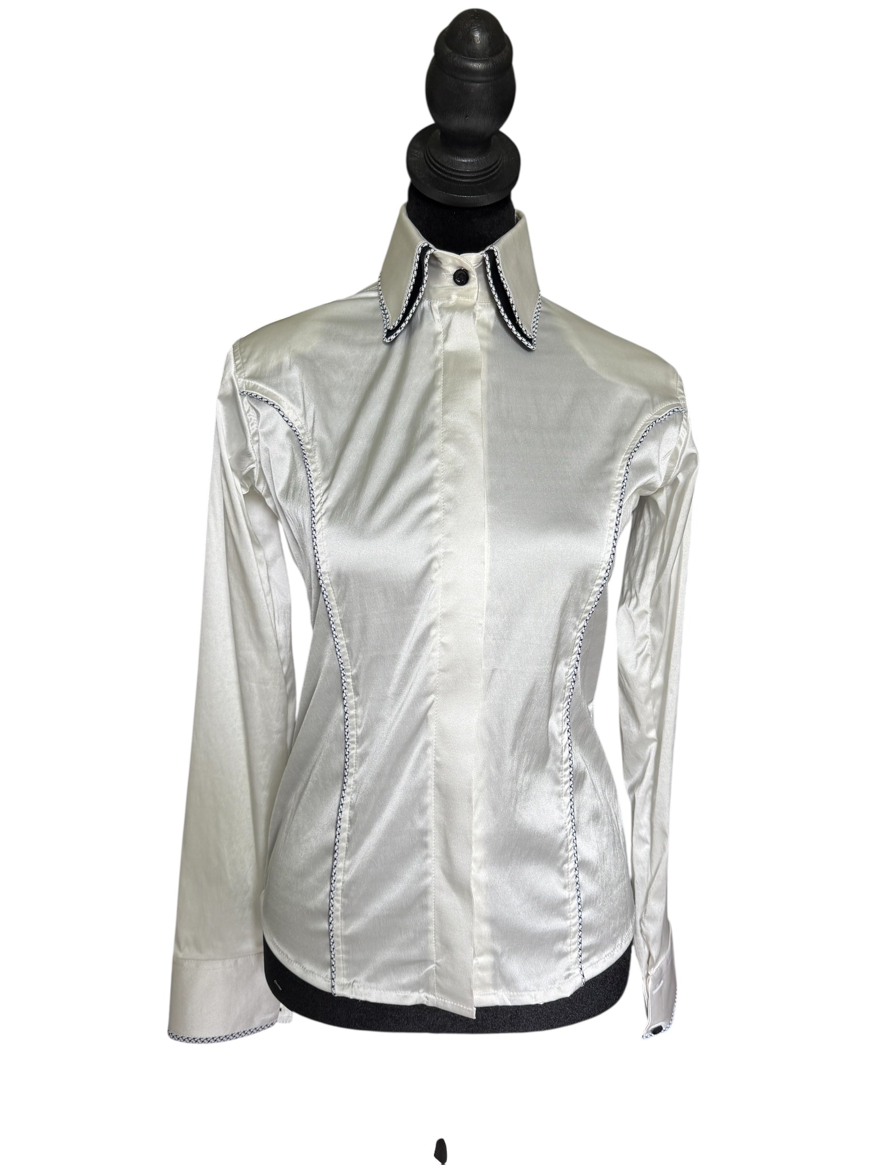 Western Hidden zipper Stretch Satin