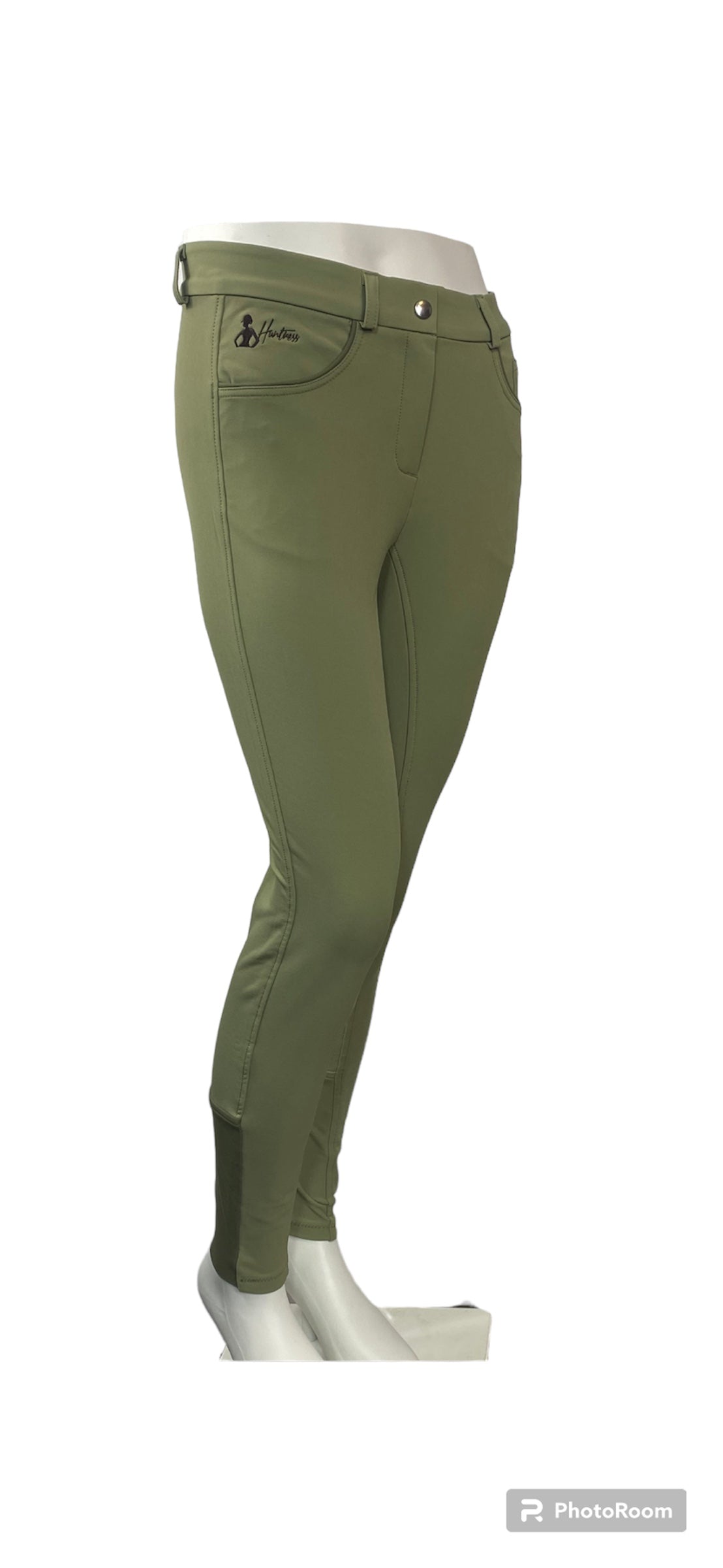 Elite Show Breeches Green Beige