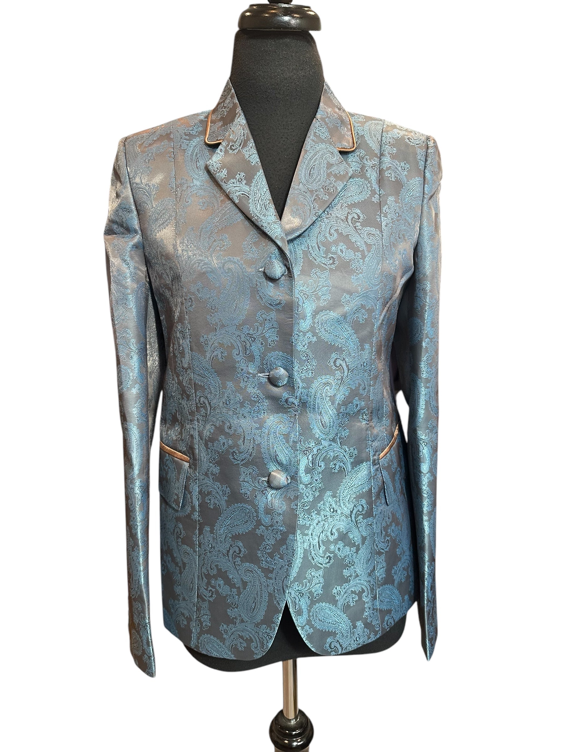 English Show Coat Teal With Tobacco Under Tones