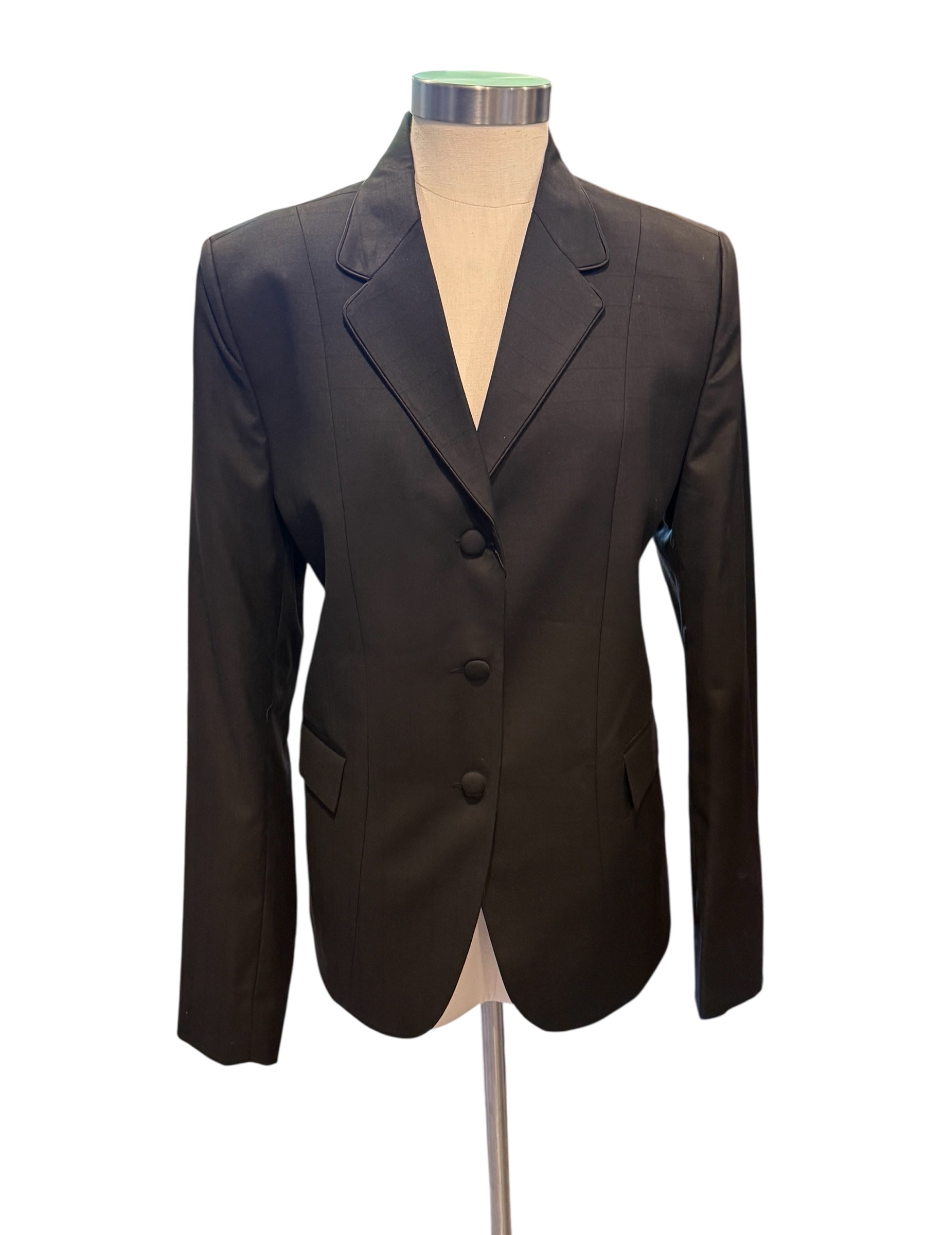 English Show Coat Black Windowpane